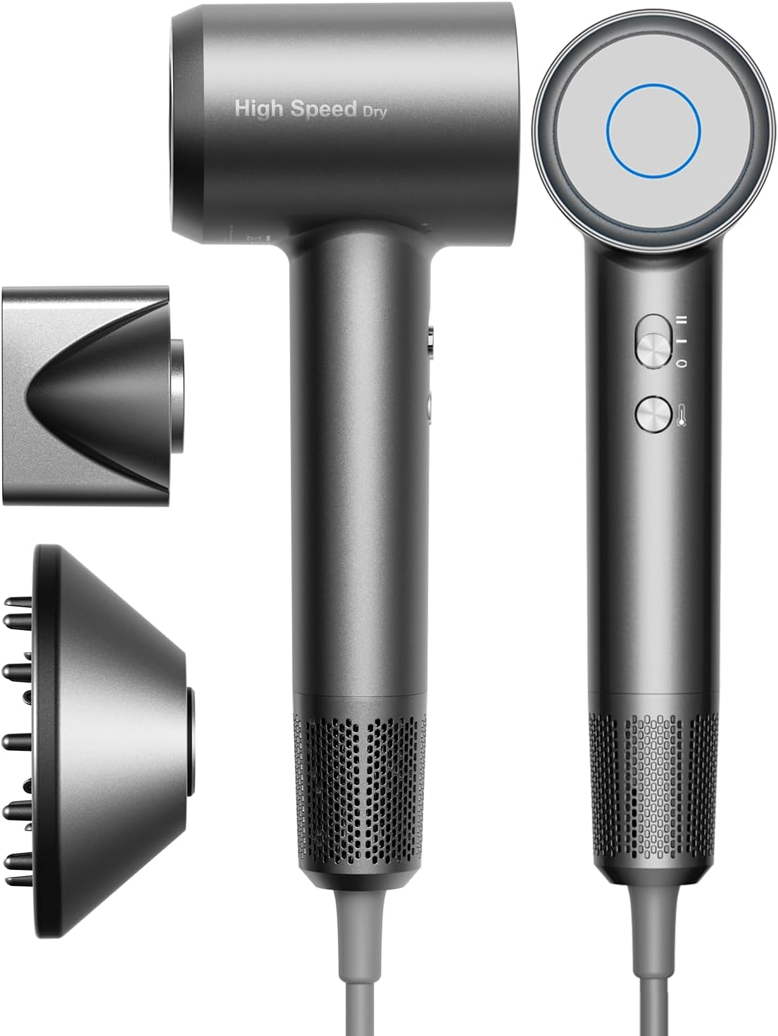 Detalle de Bannilu Phon Capelli Professionale – Asciugacapelli ionico ultraleggero, 160.000 RPM, 370 g