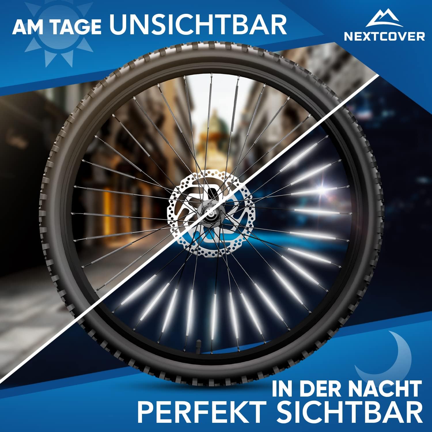 Thumbnail 4 de Nextcover Speichenreflektoren Fahrrad 360° Sichtbarkeit