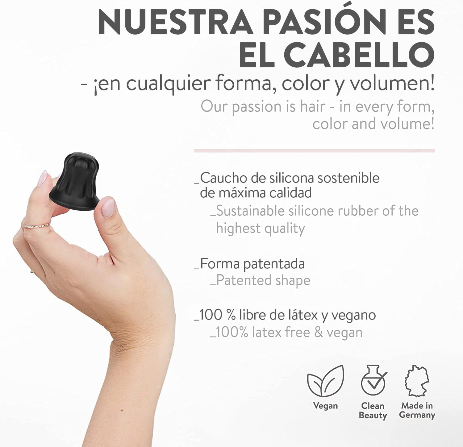Detalle 2 de Pony Puffin ONYX 🖤 Fijación y volumen para trenzas perfectas