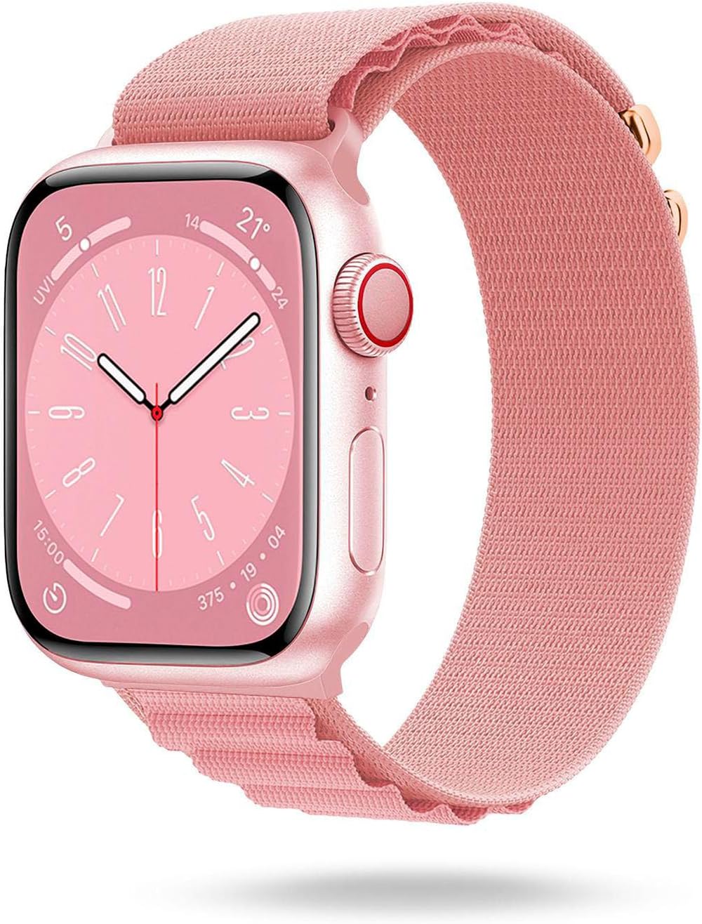 Detalle de ONEFLOW Active Loop: cinturino in Nylon per Apple Watch 9 (41 mm) — comfort, traspirabilità e resistenza