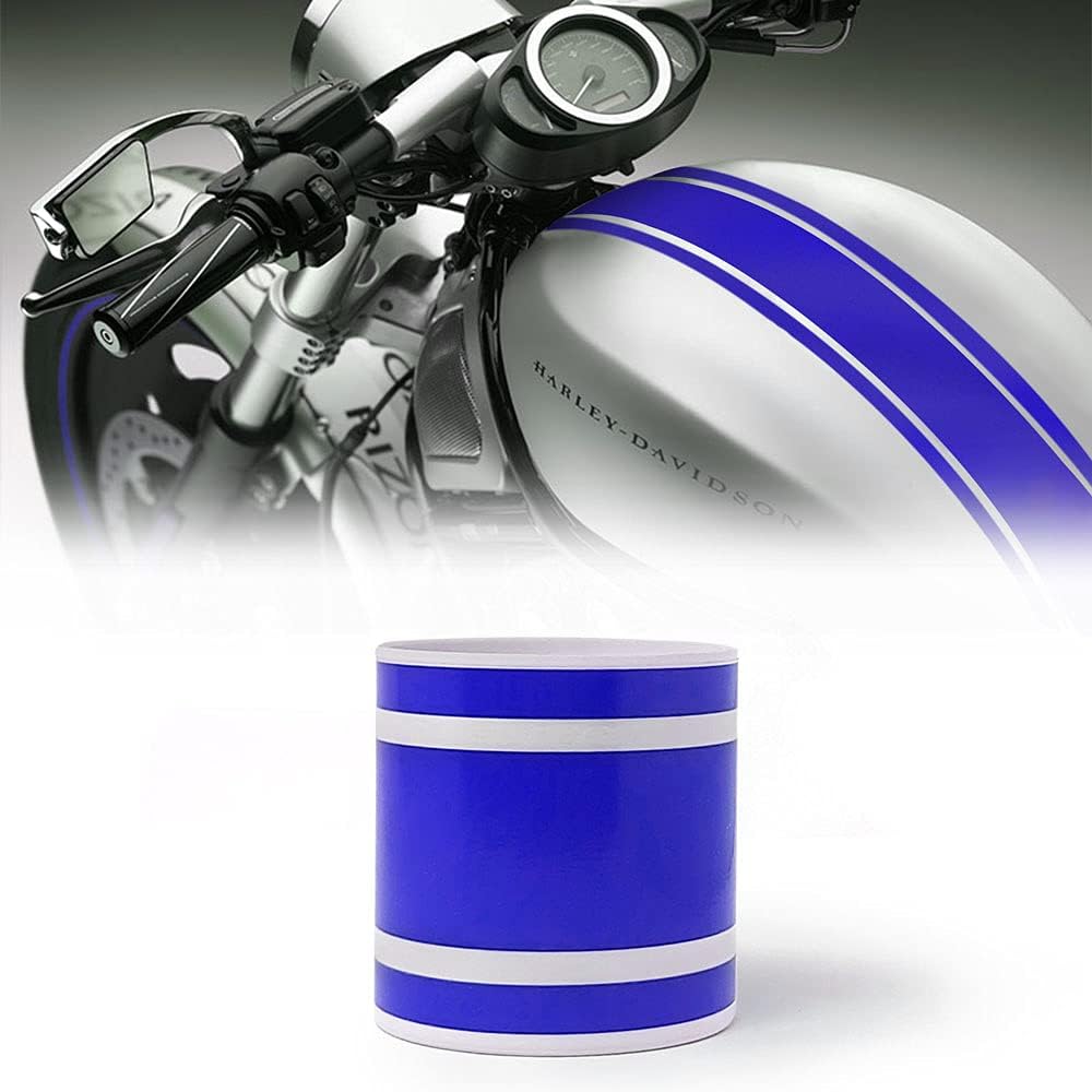Thumbnail 5 de 4R Quattroerre.it Bandes Adhésives Triples de Course pour Motos – Gris Argenté, 80 mm x 2 m