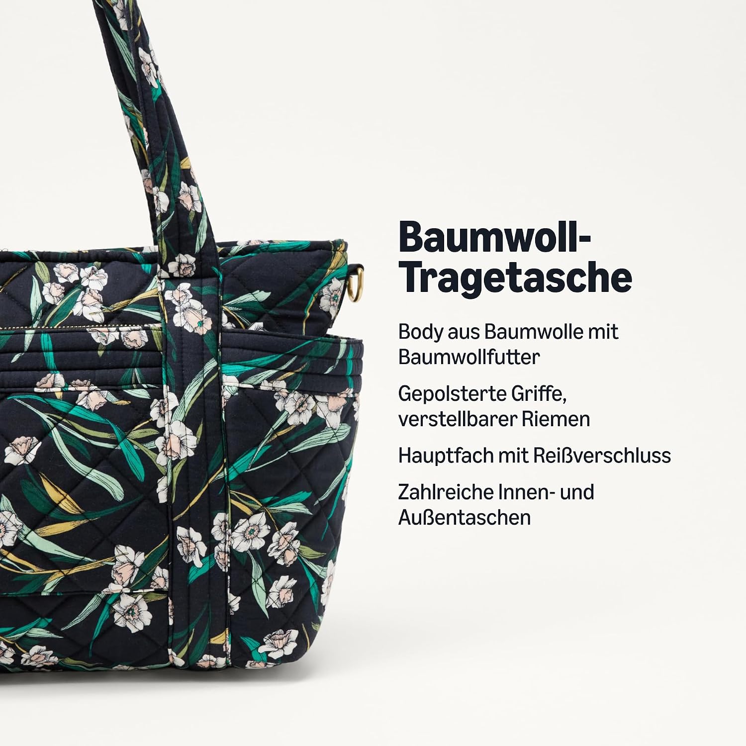 Thumbnail 2 de Amazon Essentials Damen Gesteppte Handtasche aus Baumwolle – vielseitig, robust und alltagstauglich