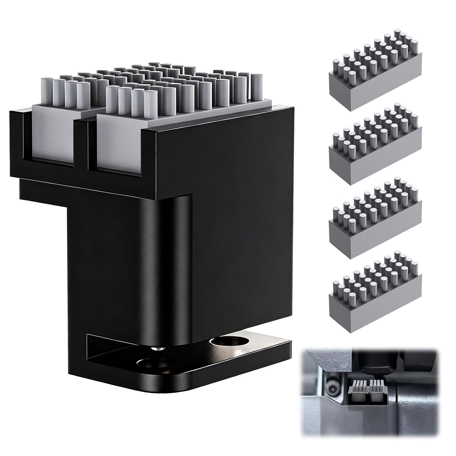 Detalle de Connextion Panda Brush XP siliconen nozzleborstel voor Bambu Lab P1P/P1S/X1C/X1E