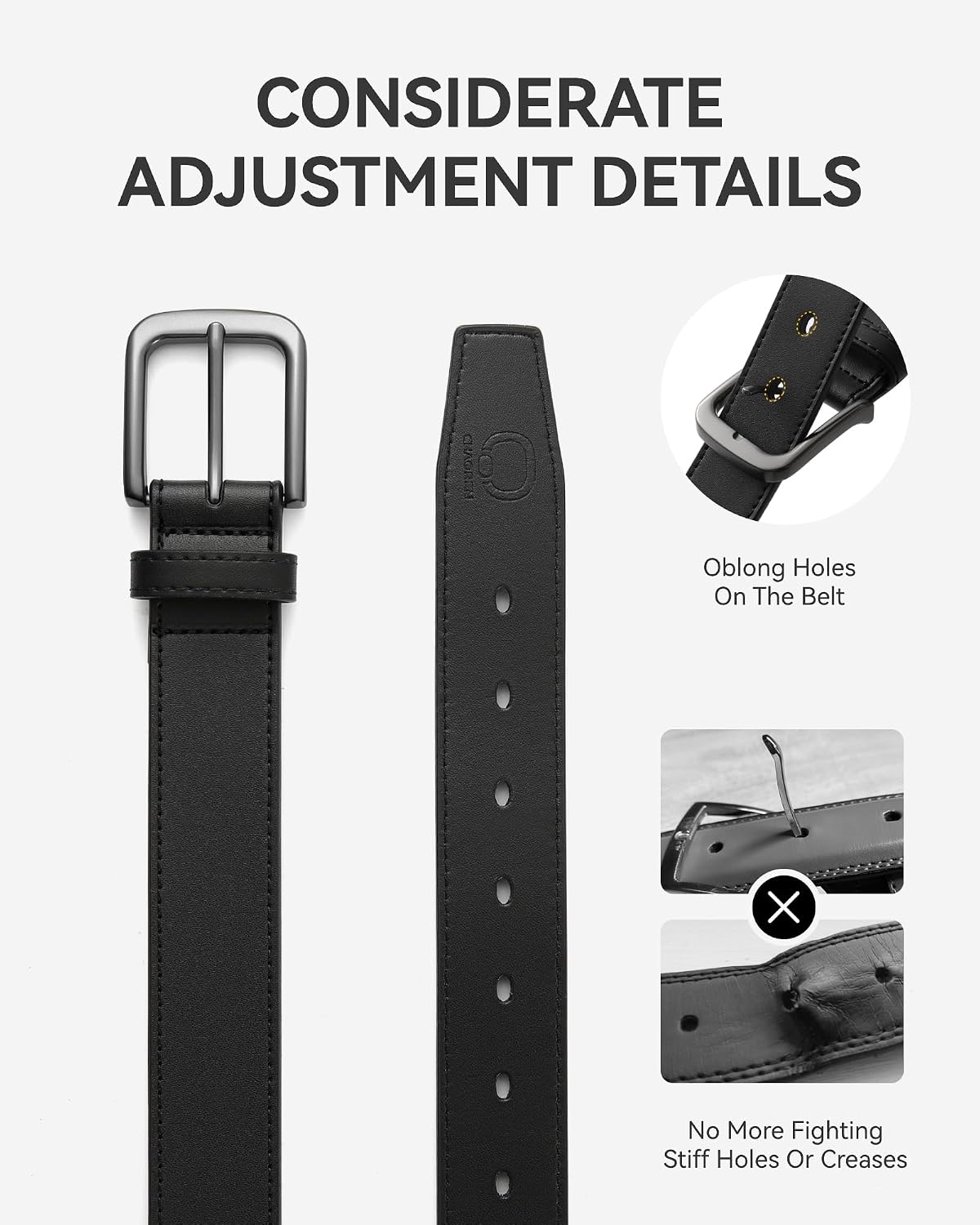 Detalle 2 de CHAOREN Men's Leather Belt 35mm