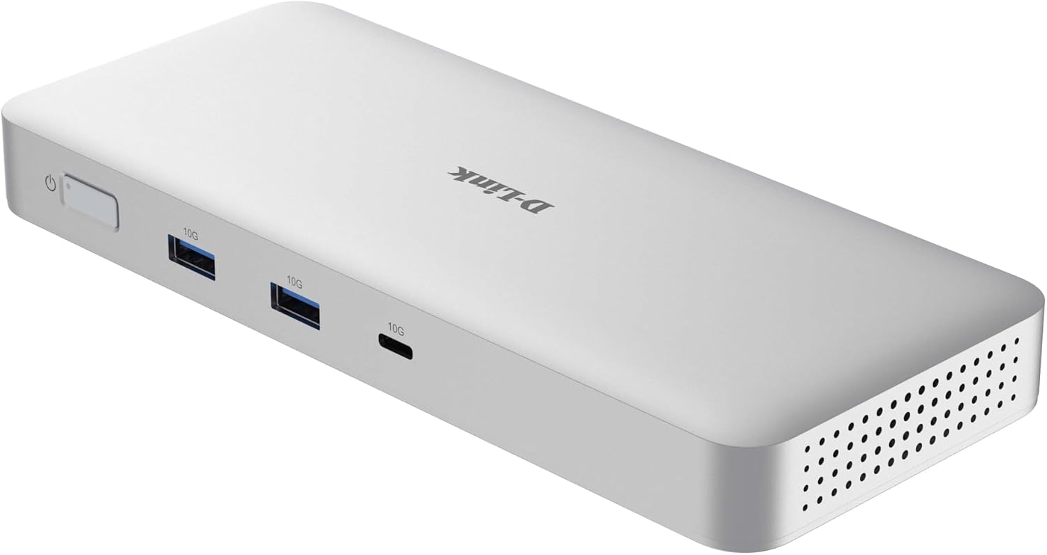 Detalle de D-Link DUF-901 Docking Station USB4 9‑in‑1: hub USB‑C con doppio display 8K
