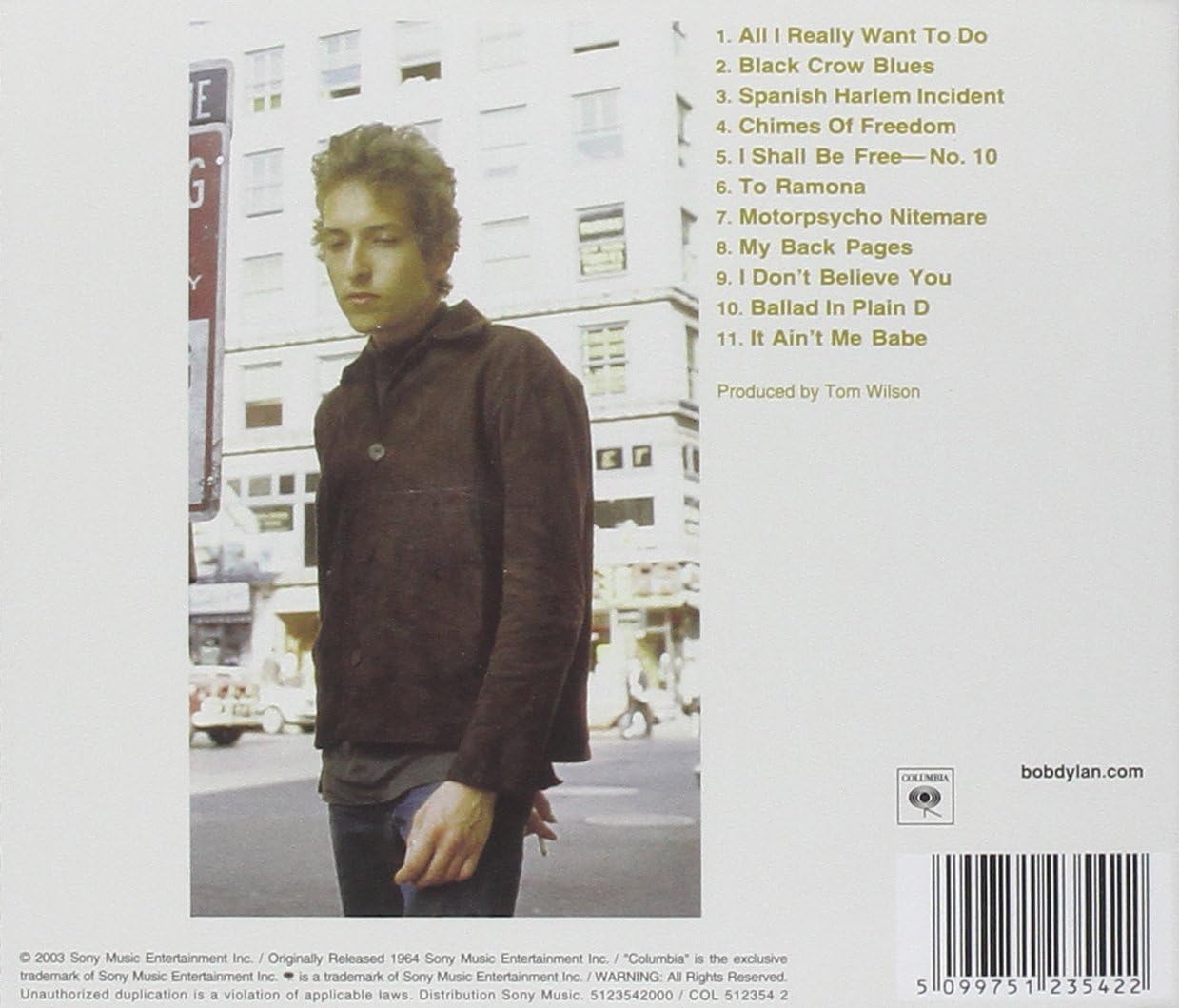 Detalle 2 de Bob Dylan Another Side of Bob Dylan – remastered album recording