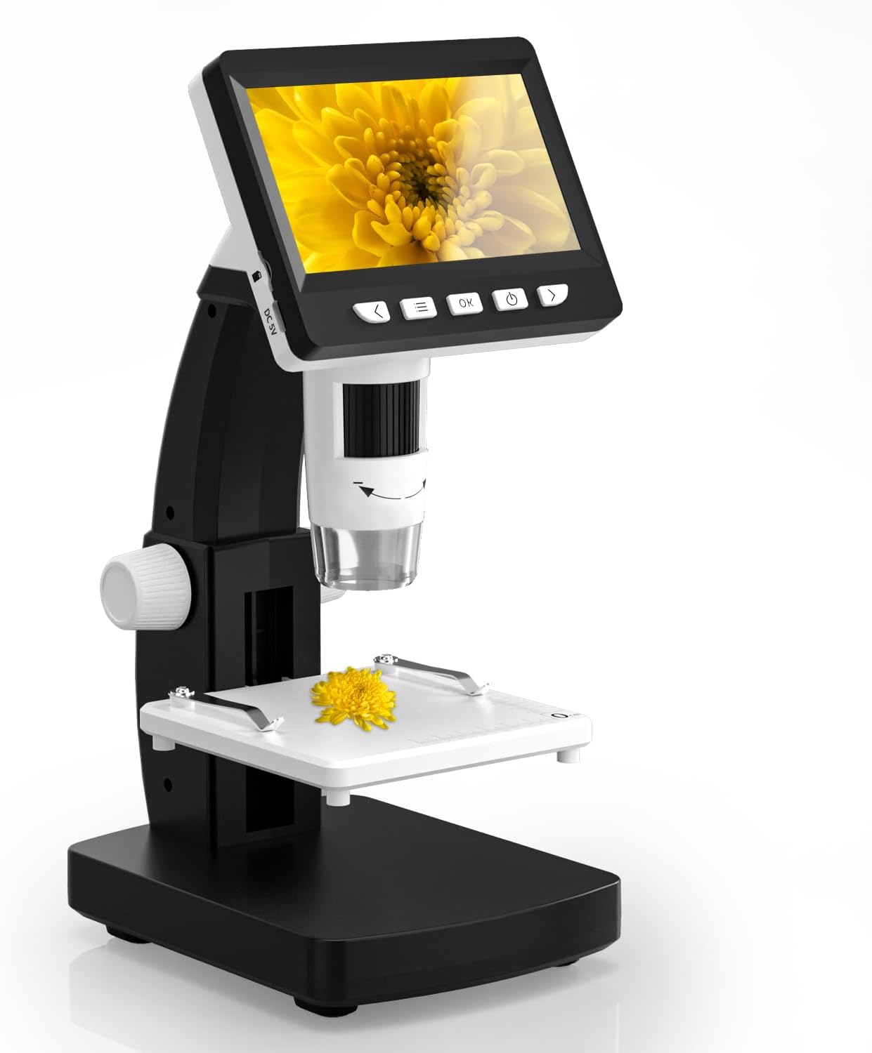 CIMELR 4,3-Zoll digitales Mikroskop (50X–1000X) mit USB und 8 LED – für Erwachsene & Kinder
