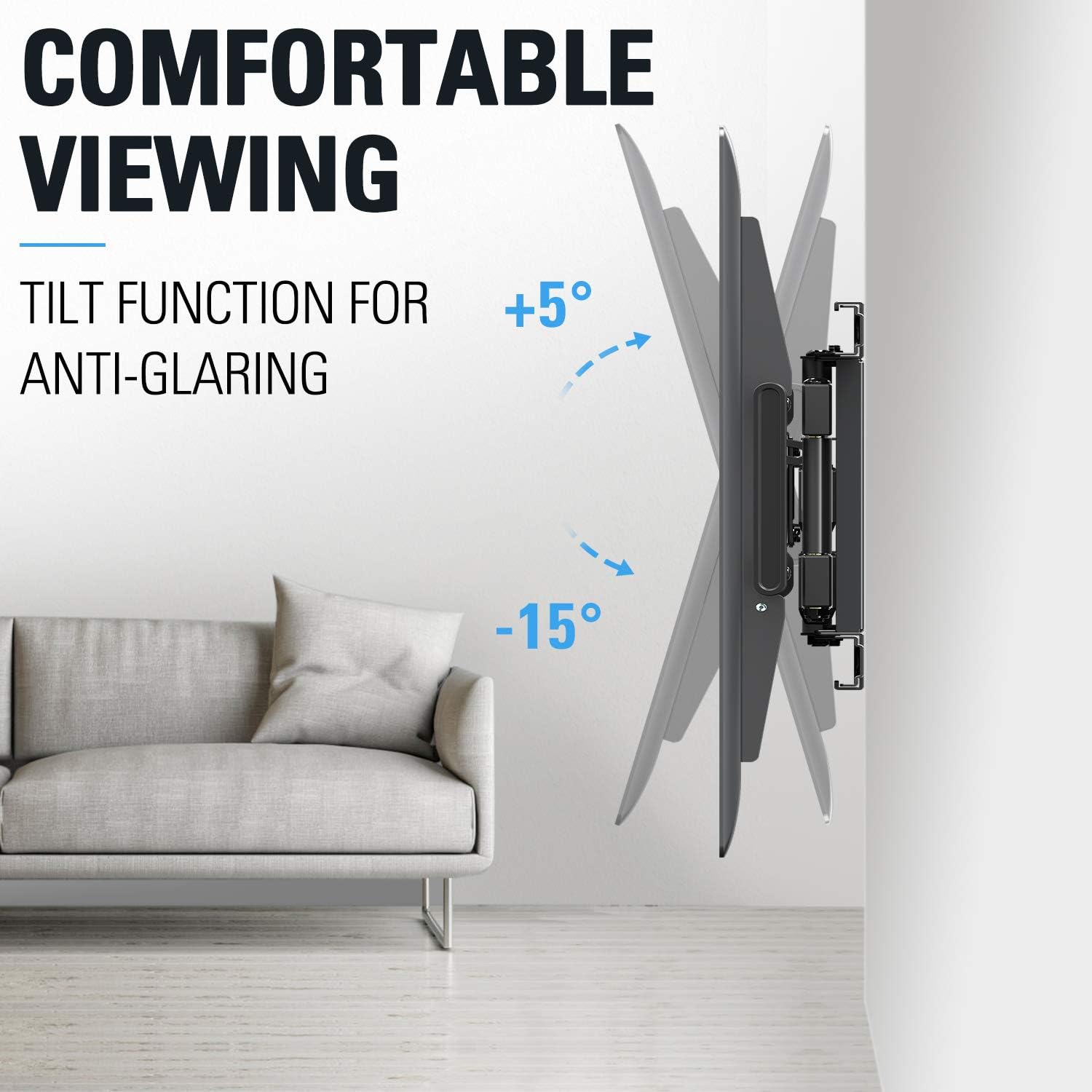 Thumbnail 3 de Mounting Dream MD2617-24K UL Listed Full Motion TV Wall Mount for 42–84 Inch TVs