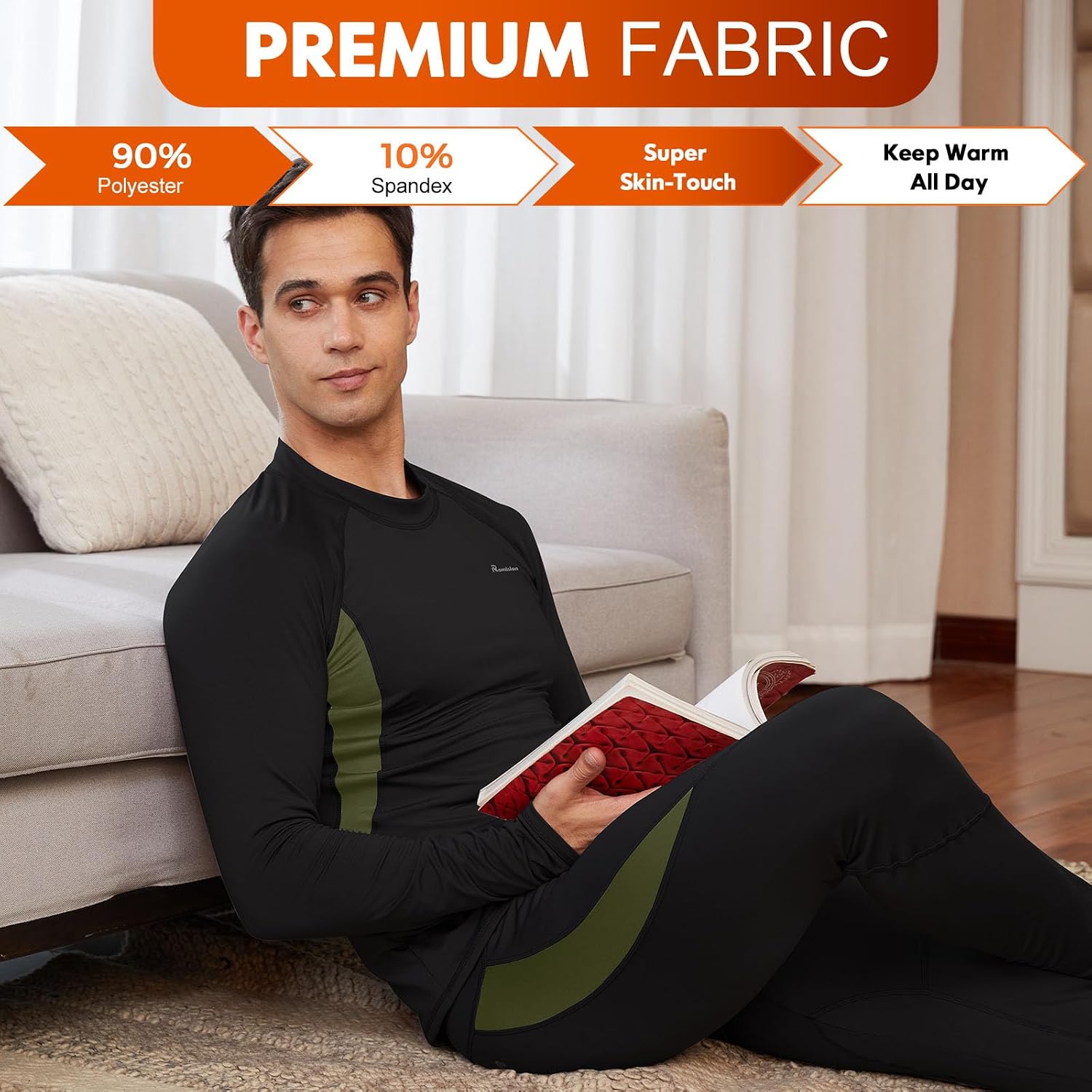 Thumbnail 6 de romision Thermal Underwear Long Johns base layer set for cold weather