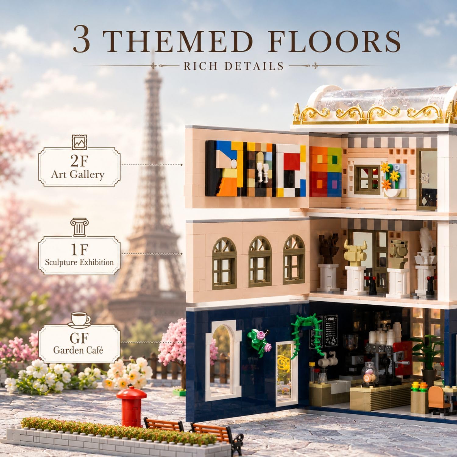 Thumbnail 2 de PANTASY Blossom Café 2826 Teile Architektur-Set