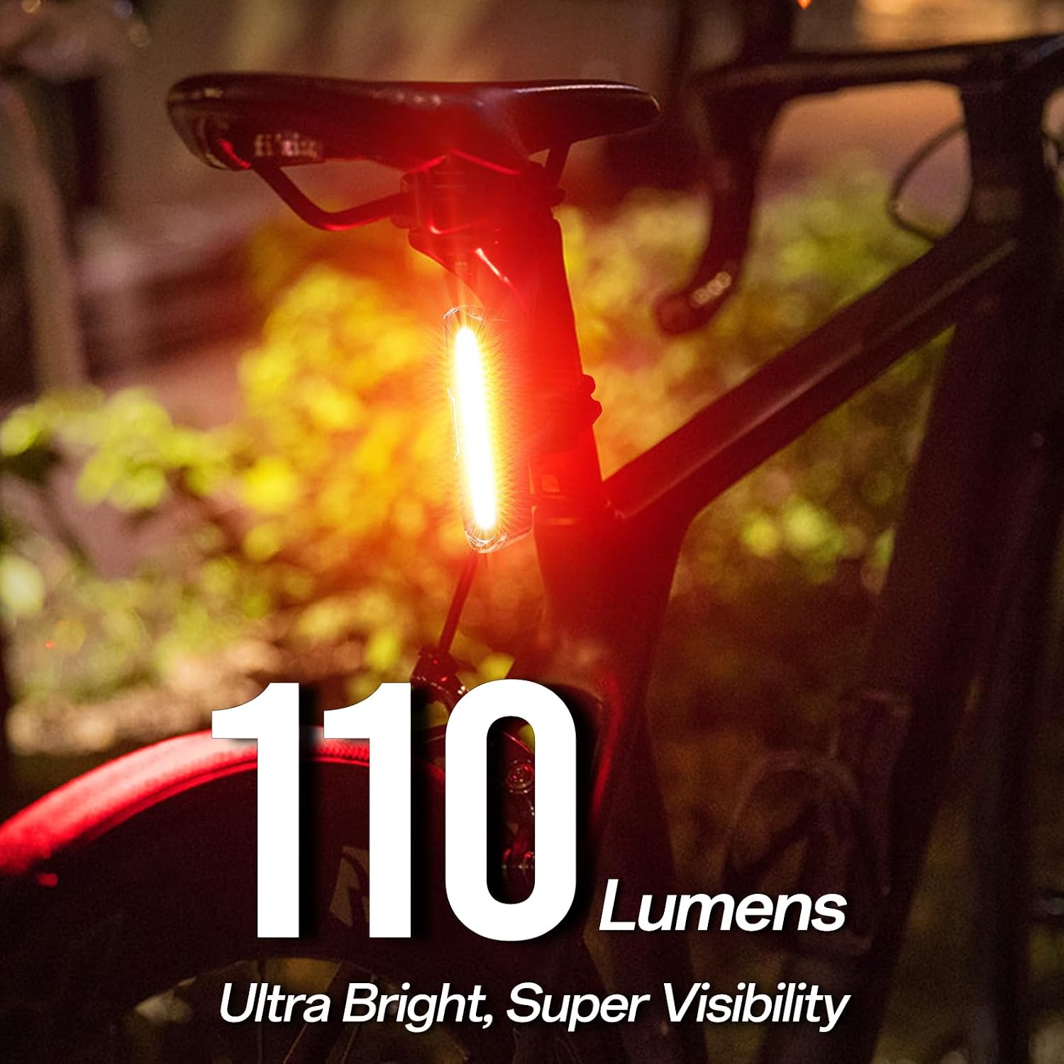 Detalle 2 de DON PEREGRINO B2 Rear Bike Light, 110 Lumens, 5 Red and Blue Modes
