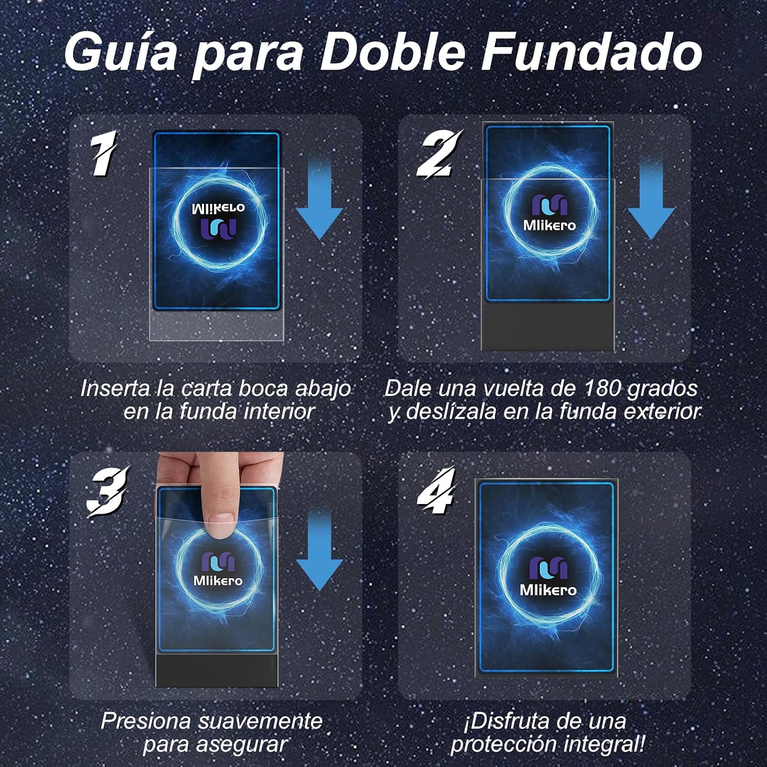 Detalle de Mlikero 600 – Paquete de Fundas Cartas Perfect Fit Inner Card Sleeves (66 x 91 mm / 64 x 89 mm)