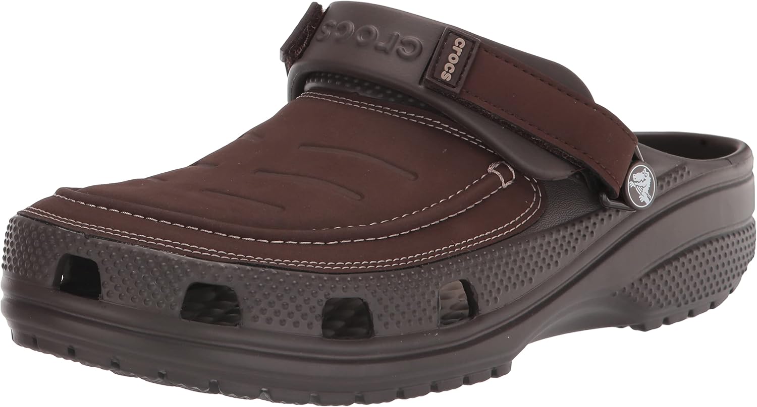 Detalle de Crocs ユーコン ヴィスタ2 クロッグ メンズサンダル 人工皮革アッパー・ステッチ仕上げ