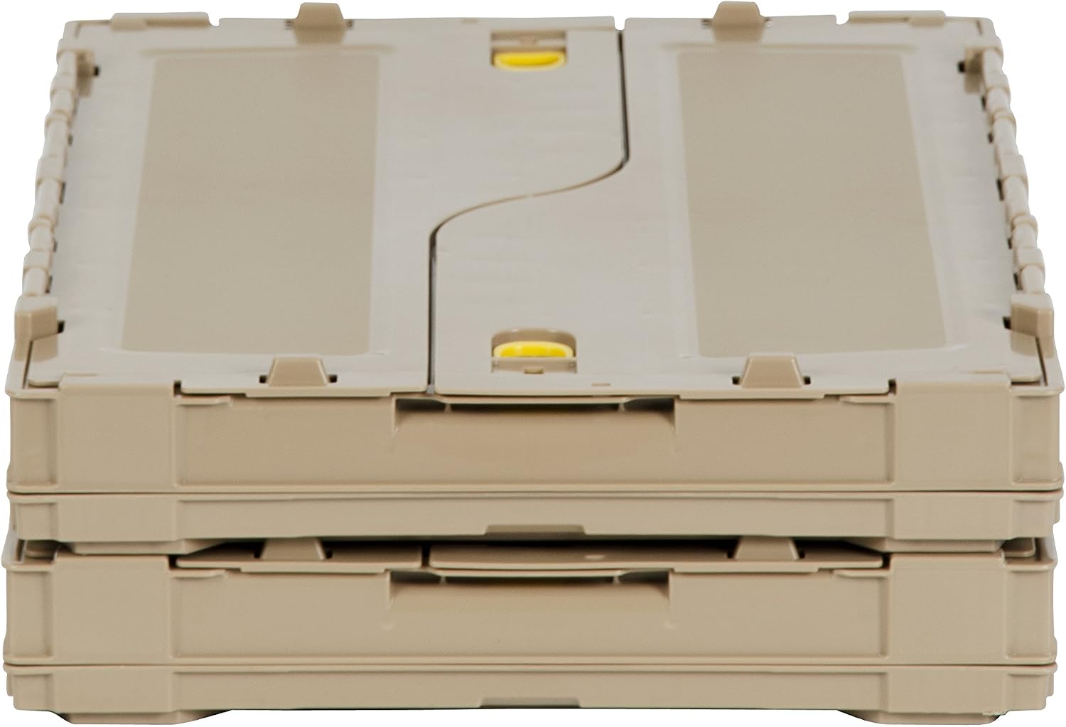 Detalle 1 de トラスコ中山 TR-C50B-A-DNB ダンボー薄型折りたたみコンテナ 50L ロックフタ付き