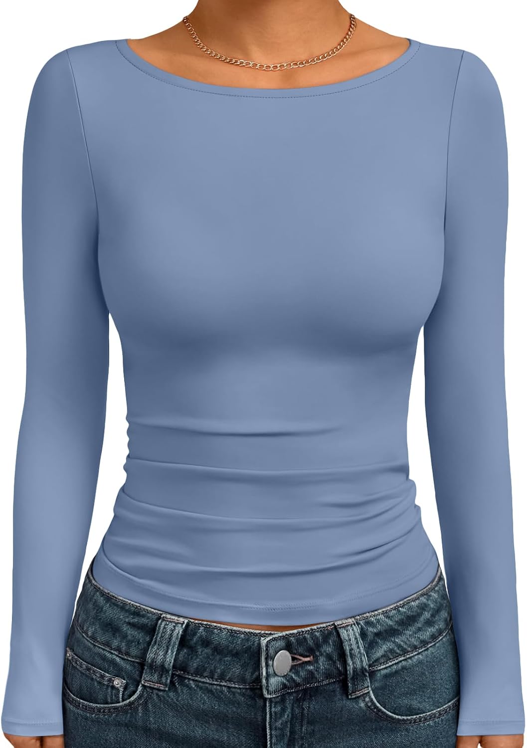 Thumbnail 4 de Trendy Queen Boat Neck Long Sleeve Top