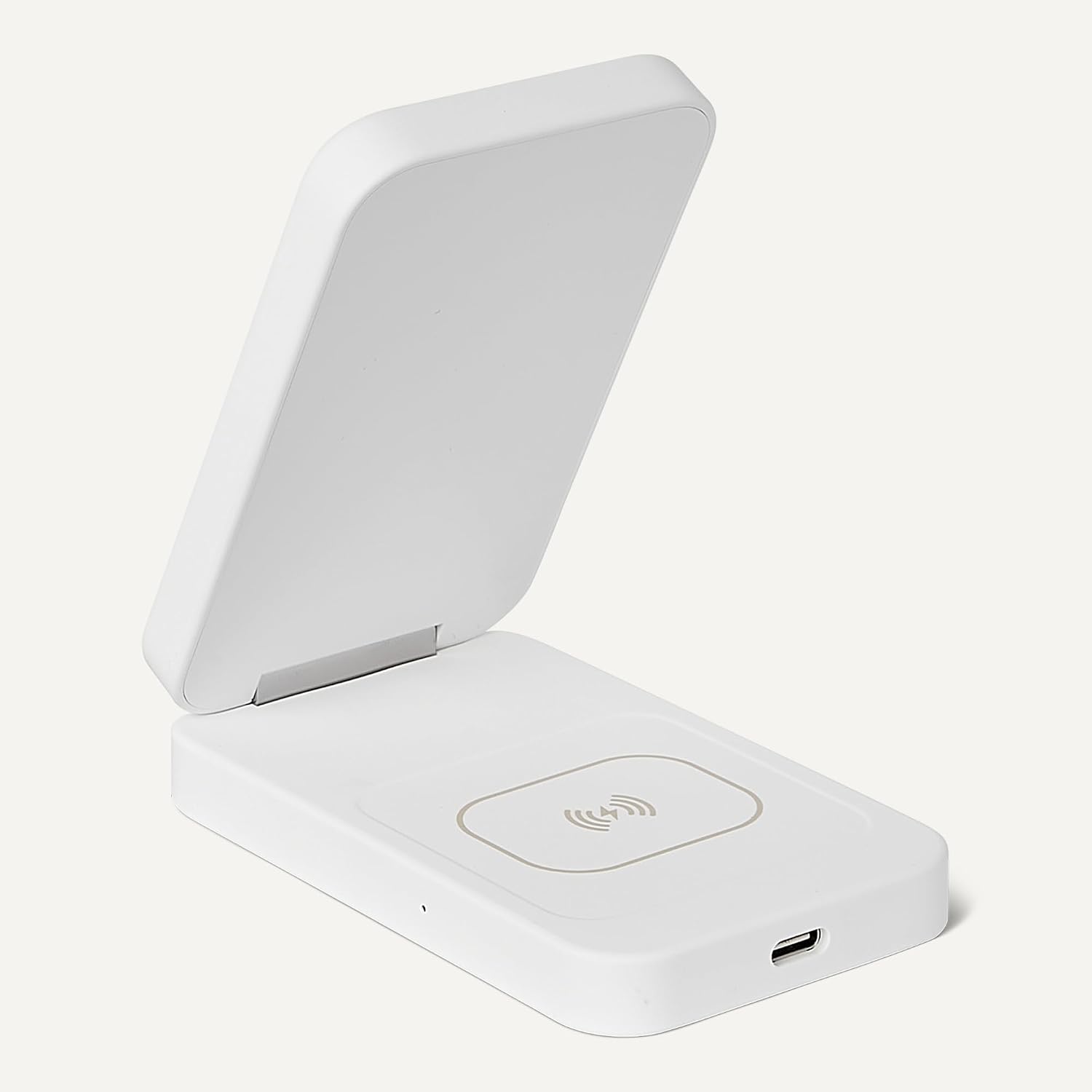Detalle de Amazon Basics 25W Qi2.2 Wireless Charging Station with MagSafe Compatibility