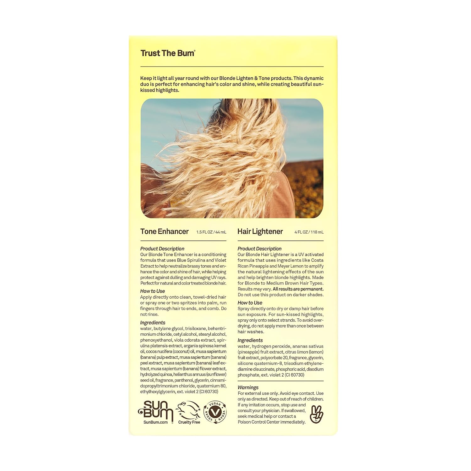 Thumbnail 6 de Sun Bum Lighten and Tone Travel Kit for Blonde Hair 4 oz