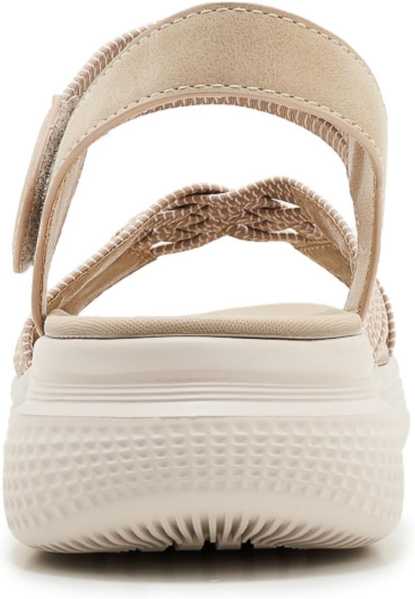 Thumbnail 6 de SMajong Women's Flat Sandals with Arch Support and Elastic Strap
