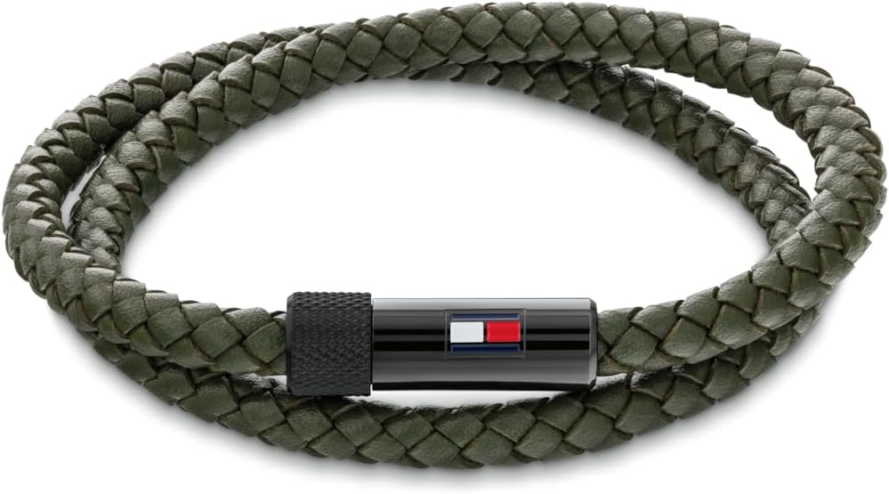 Thumbnail 6 de Tommy Hilfiger 2790262S pulsera cuero trenzado doble vuelta