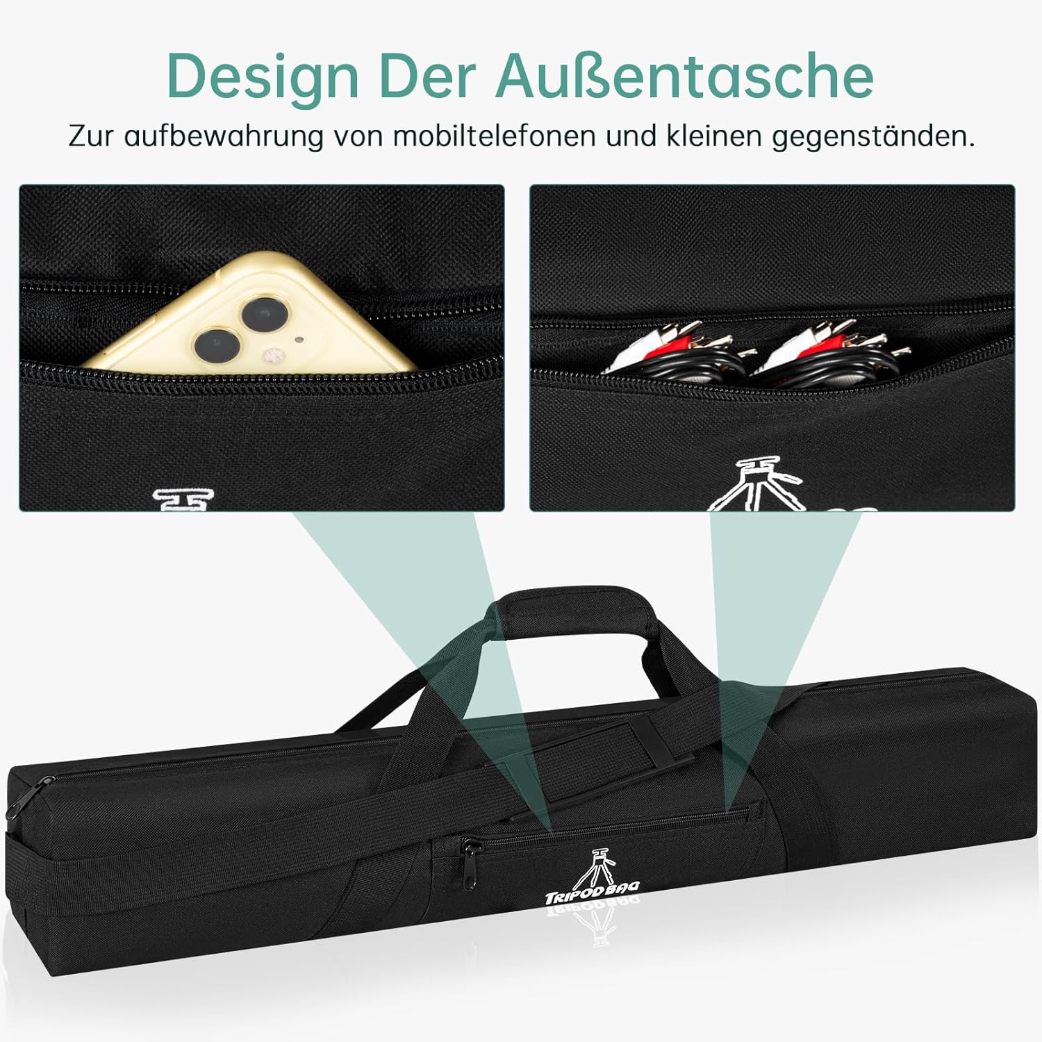 Detalle 2 de OUUTMEE 29,9 Zoll Tragbare Stativtasche 76 cm