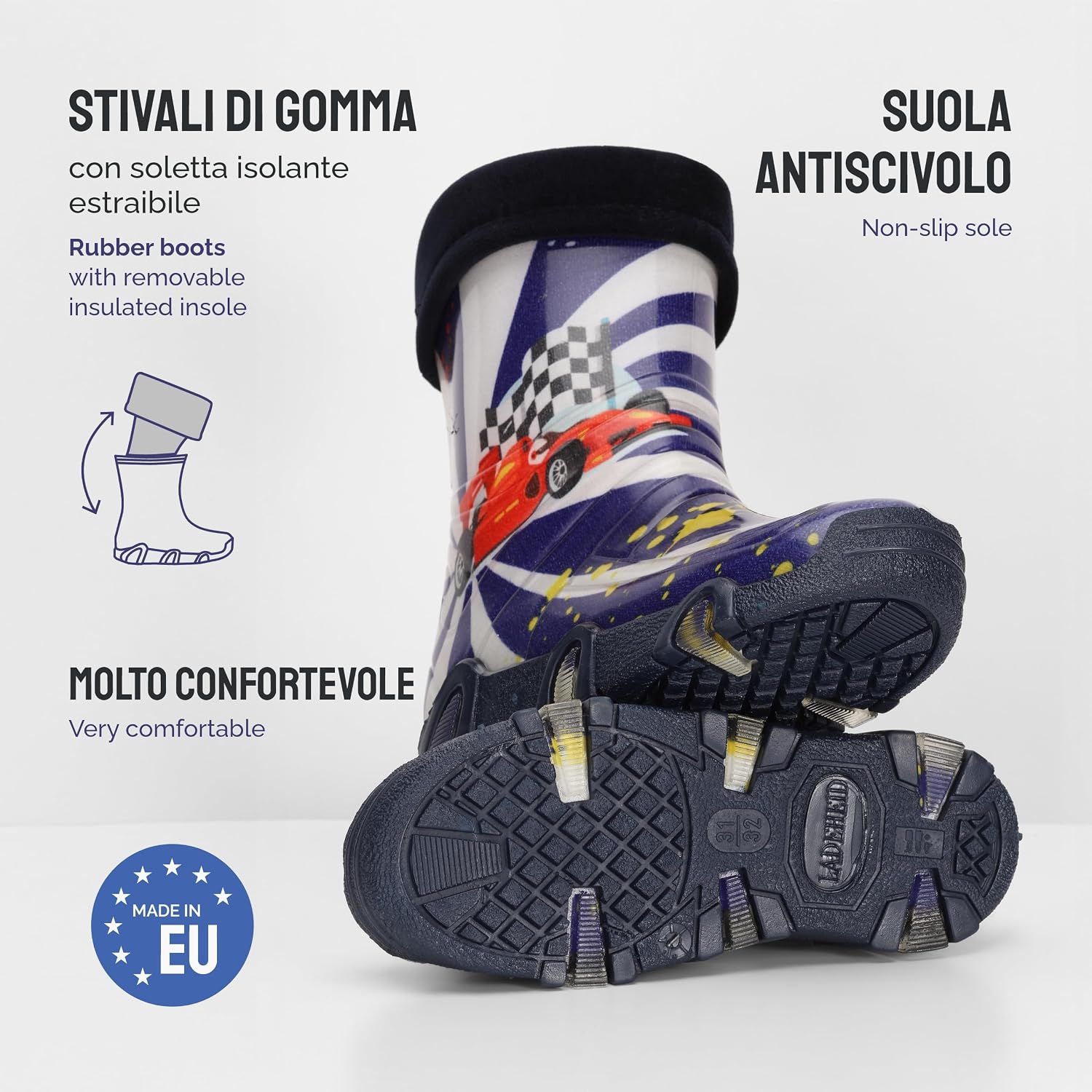 Detalle de Ladeheid Stivali in Gomma Bambino Swk2020