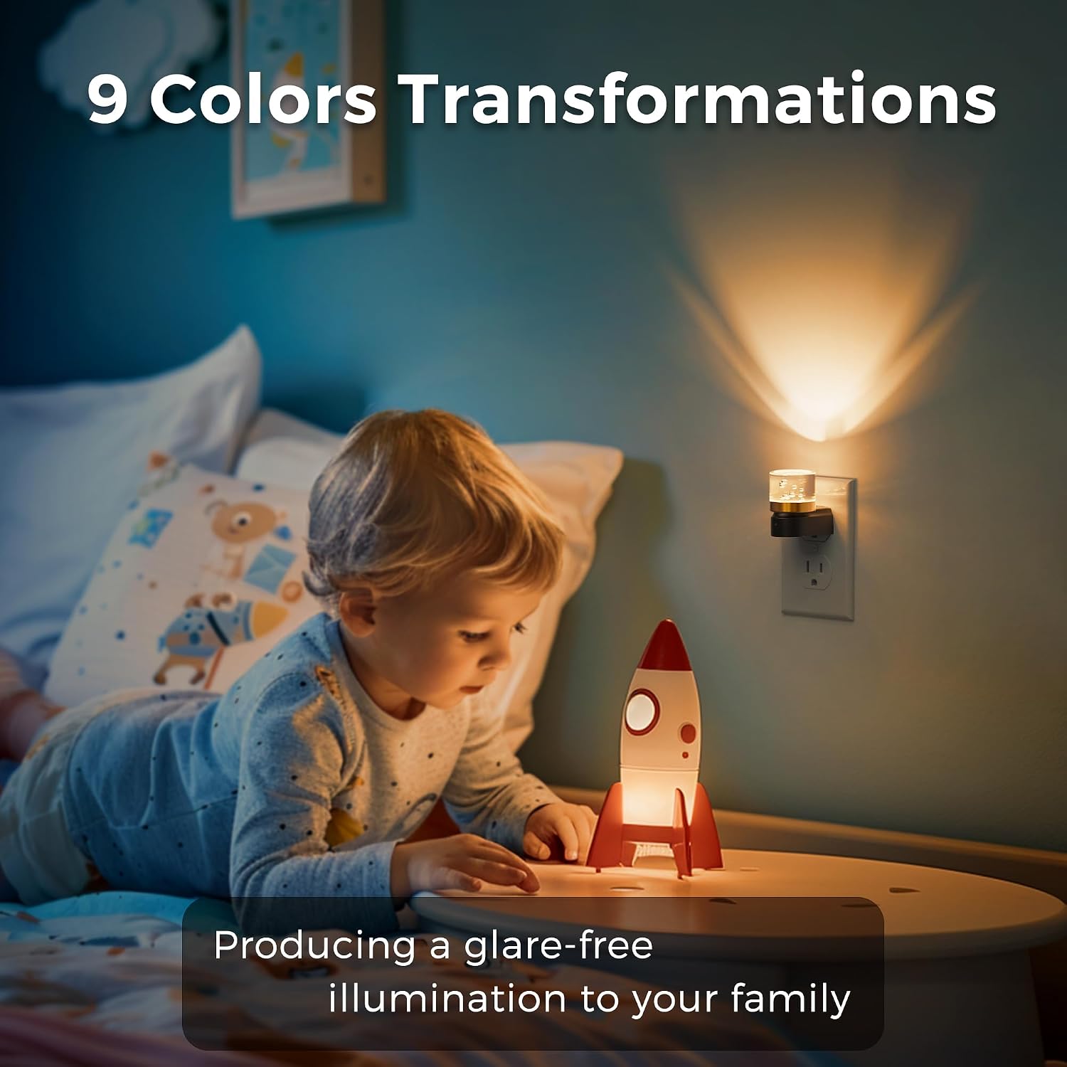 Detalle de LOHAS LED Night Light, 9 Colors