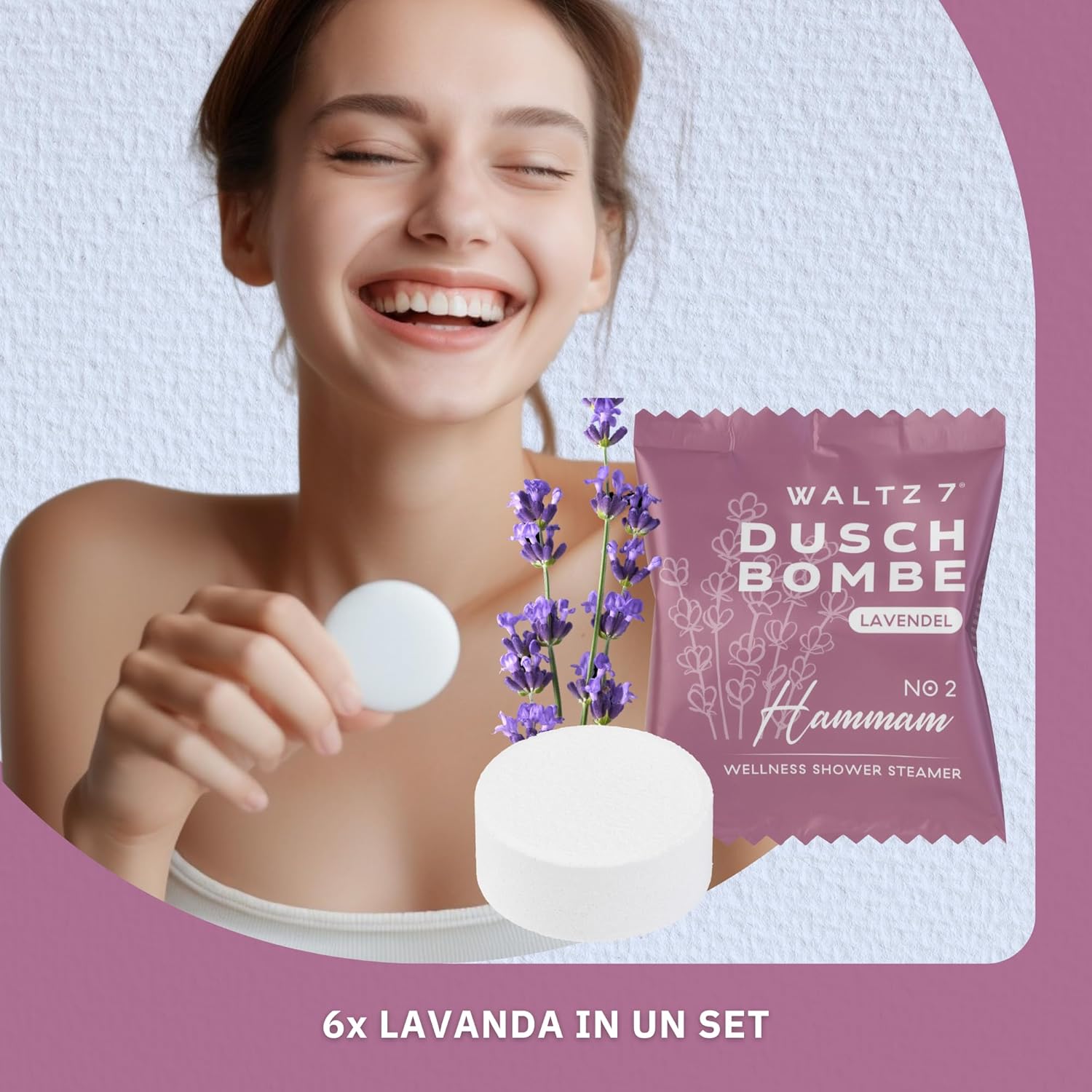 Thumbnail 2 de WALTZ 7 Bombe da Doccia alla Lavanda 6 pezzi