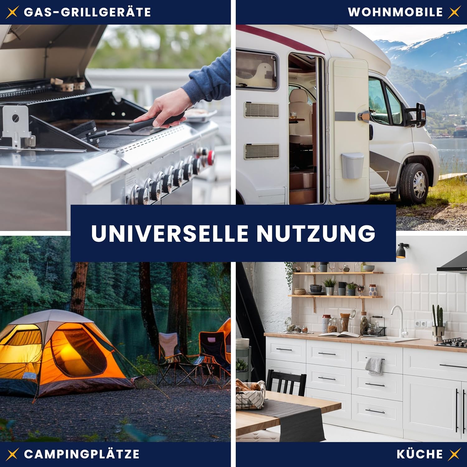 Thumbnail 4 de FIXEDNOW Clé pour bouteille de gaz multifonction en acier inoxydable (6 applications)