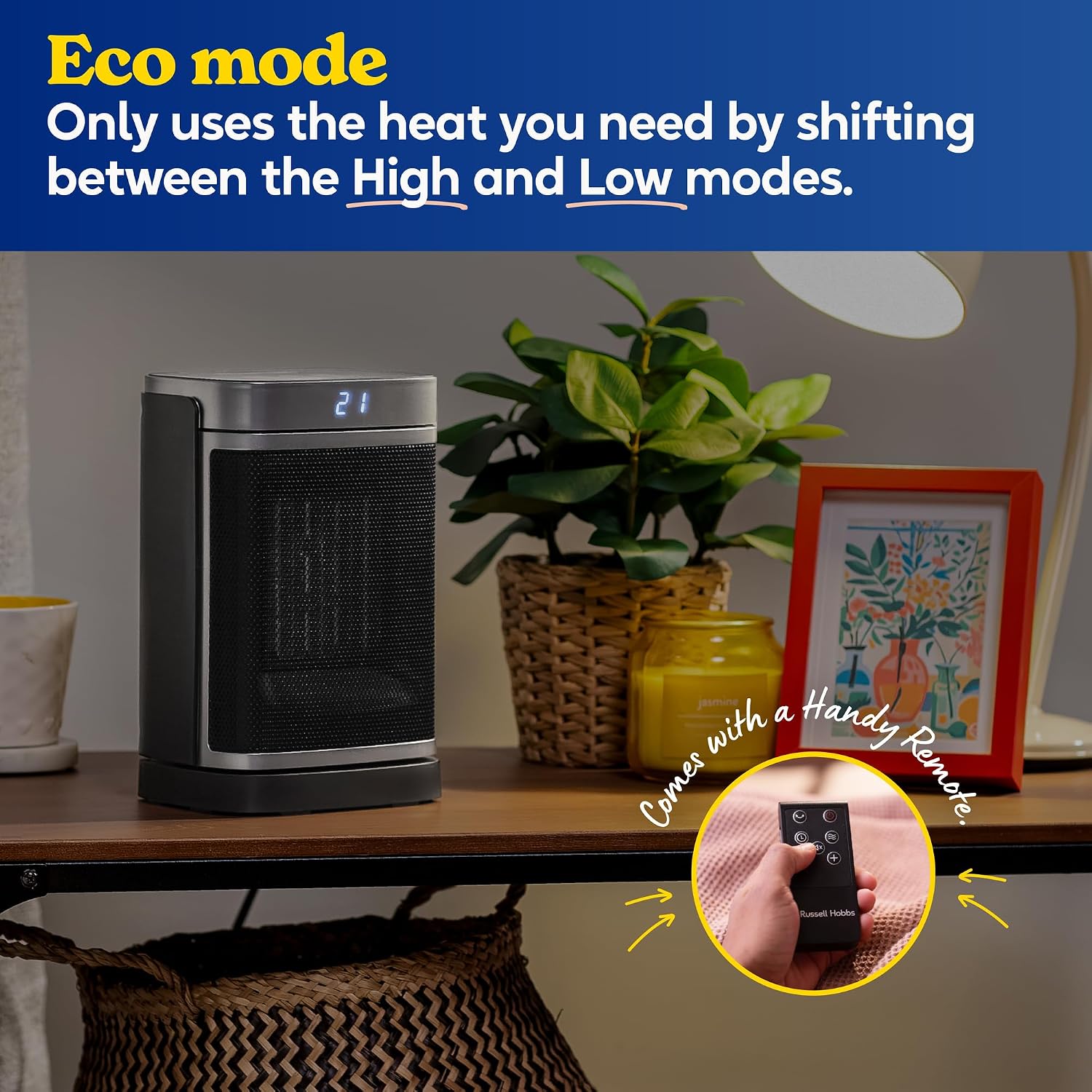 Thumbnail 6 de Russell Hobbs Space Heater RHCH2001S 1500W ⌁ 🚰