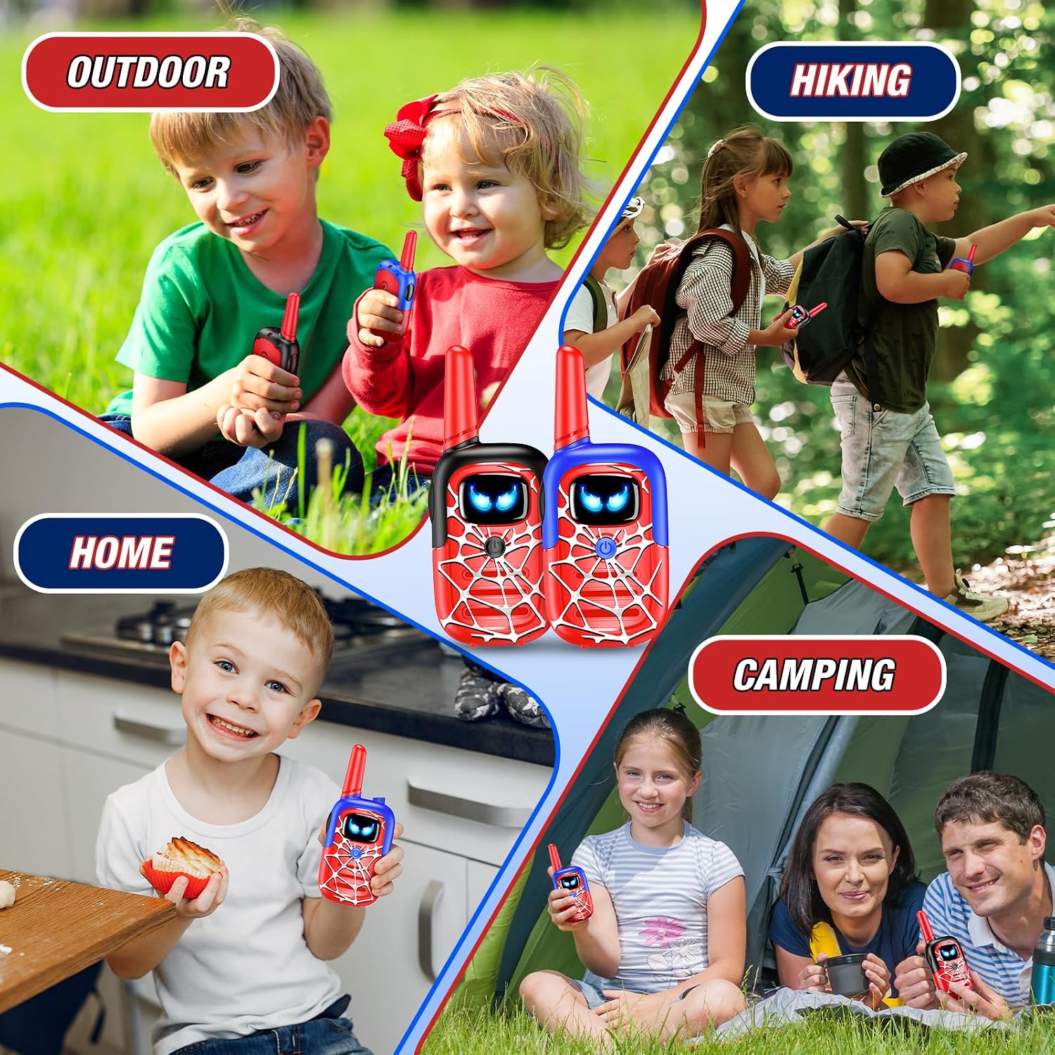 Detalle de Toyokid Walkie Talkie Ragno per bambini 3–12 anni – Regalo originale