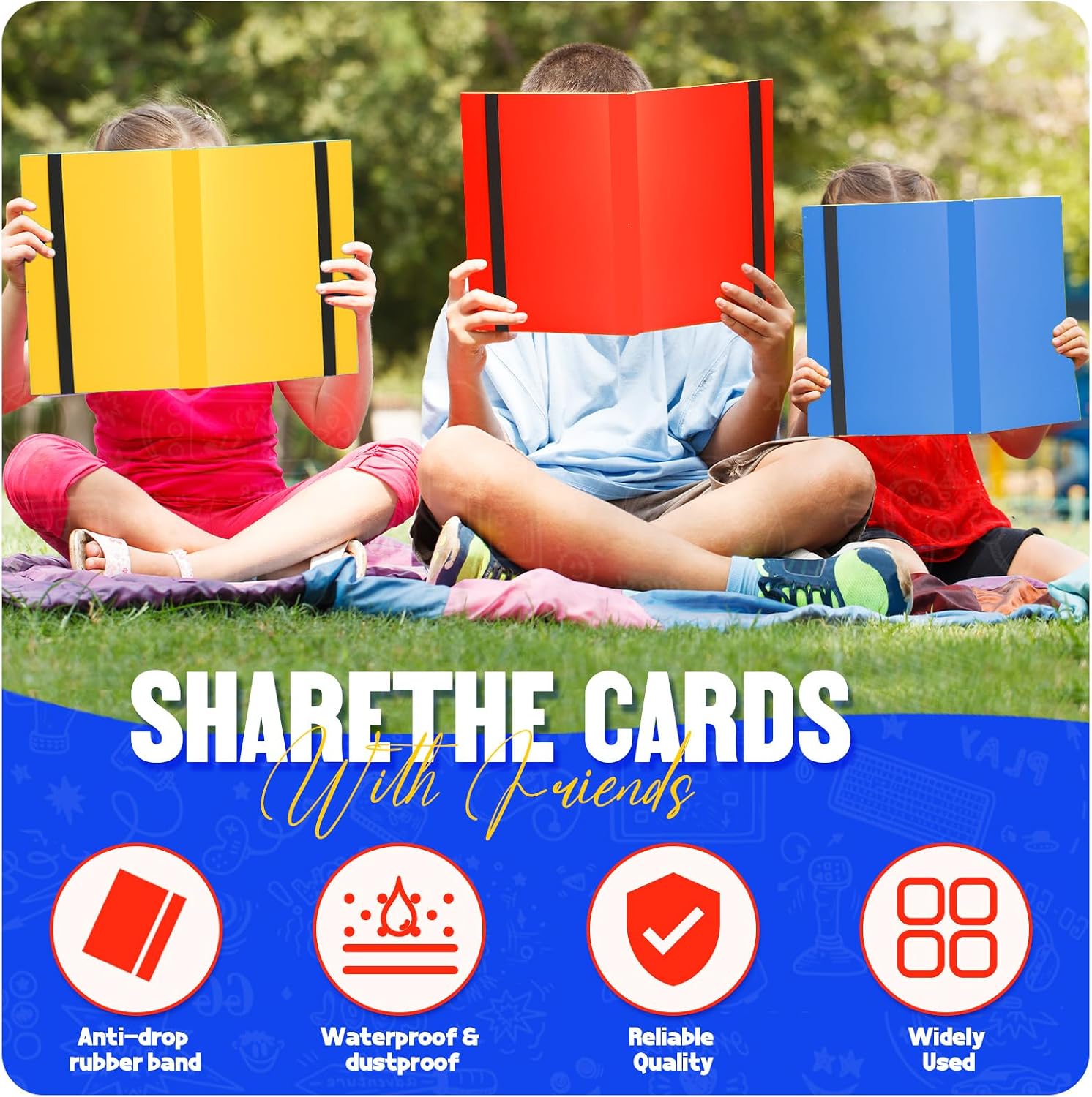 Thumbnail 6 de Card Binder 9-Pockets: 360 Card Capacity Trading Card Binder (Red)