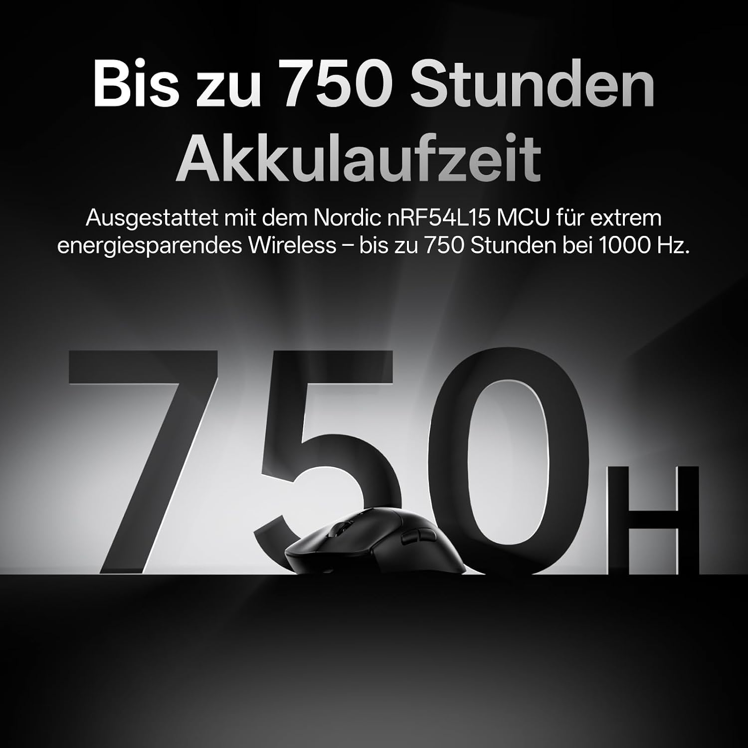 Detalle de Rapoo VT7 MAX Kabellose Gaming-Maus – ultraleichtes Pro-Design mit 30000 DPI und 8K Wireless-Polling