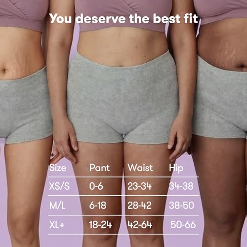 Detalle 2 de Frida Mom Postpartum Disposable Knickers – Microfibre Boyshort Cut, Regular, 8ct