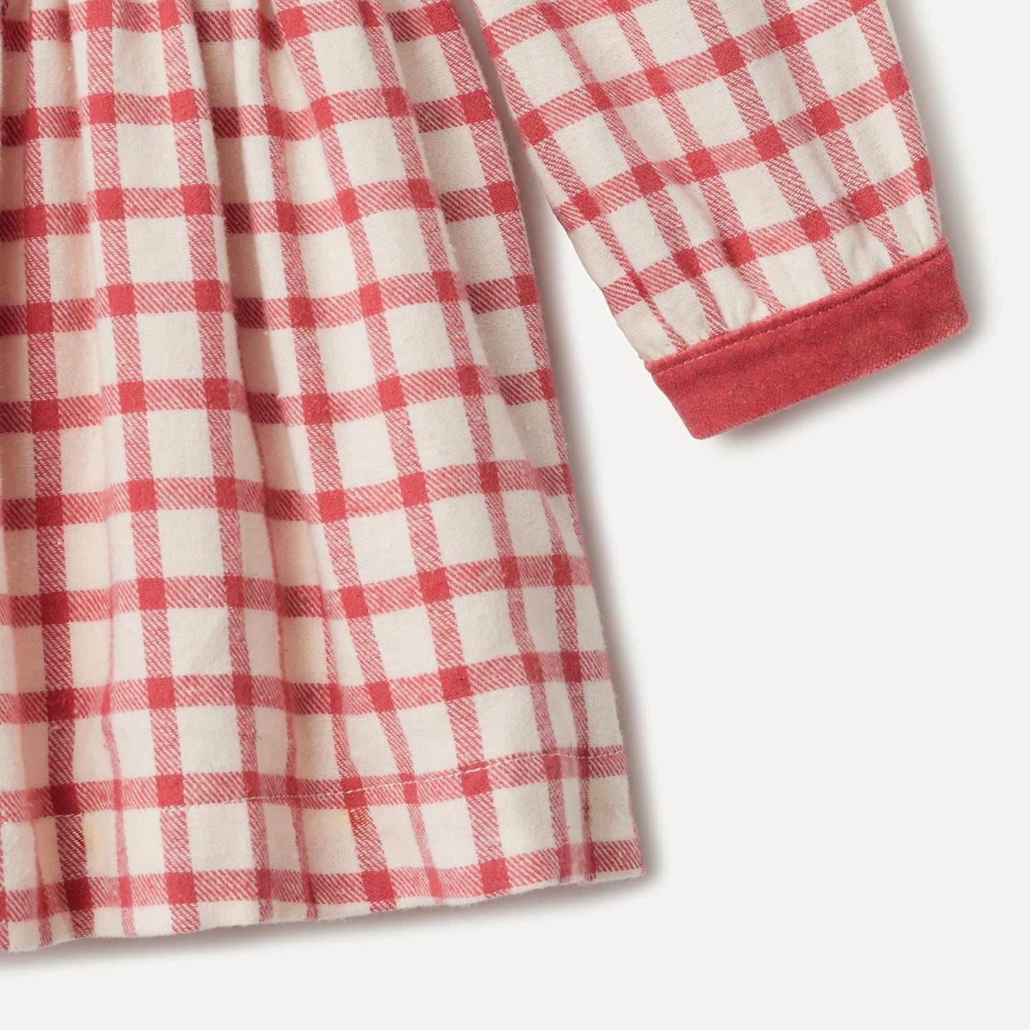 Detalle de Amazon Essentials x Sofia Grainge Toddler and Baby Girls' Long Sleeve Flannel Dress