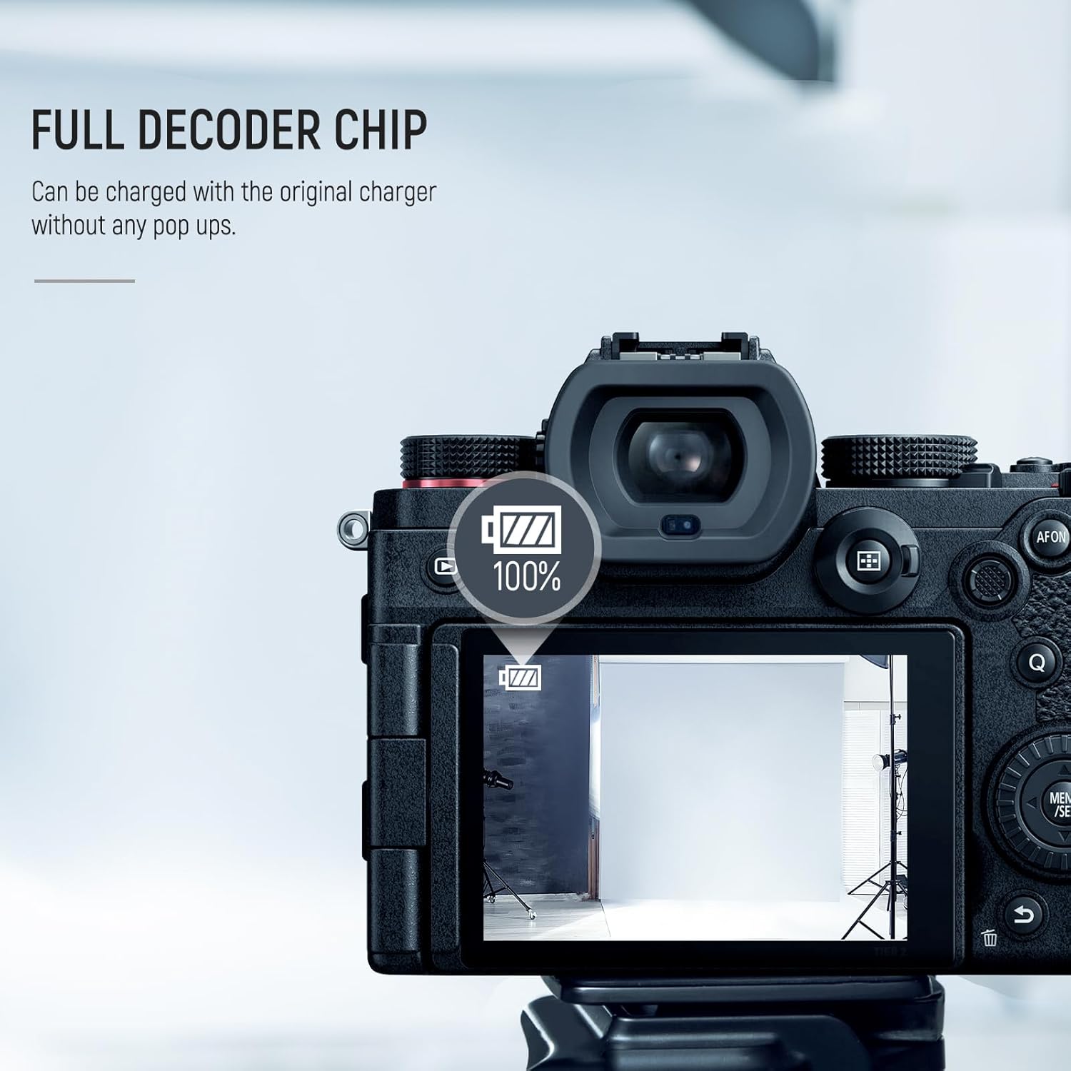 Thumbnail 3 de NEEWER Ersatzakku- & Ladegeräteset für DMW-BLK22 (2× 2400 mAh) + Dual-Channel USB-C Ladegerät