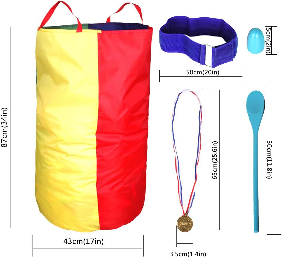 Detalle de CWLAKON Sports Day Kit: 24-Piece Outdoor Family Yard Games Set