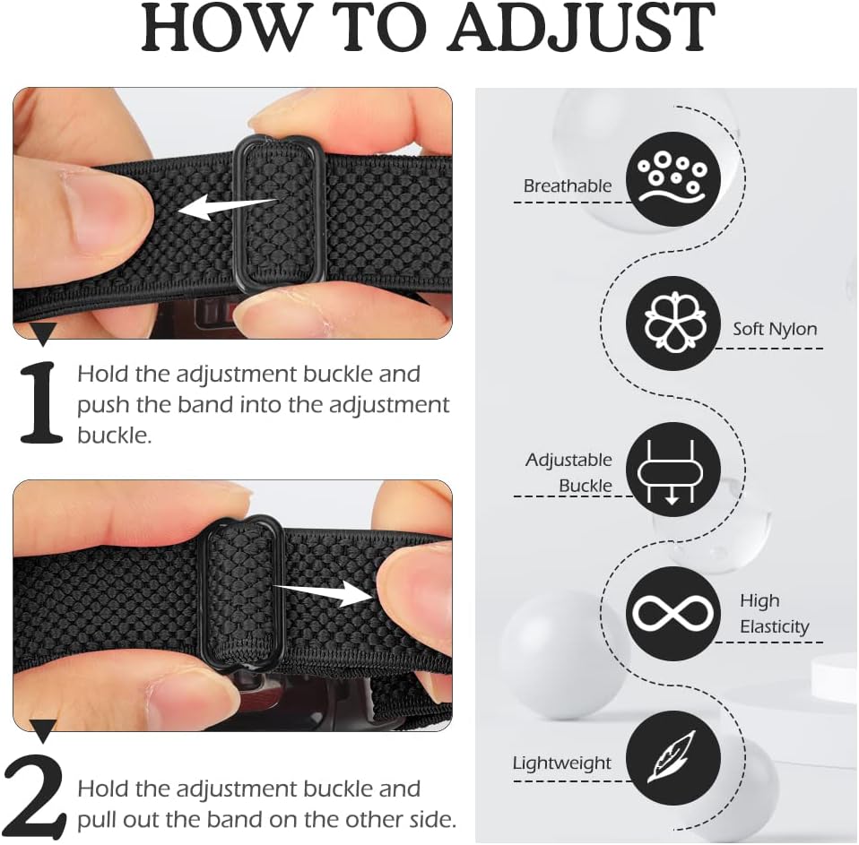 Thumbnail 3 de Vodtian Elastic Strap for Fitbit Charge 6/5 2 Pack