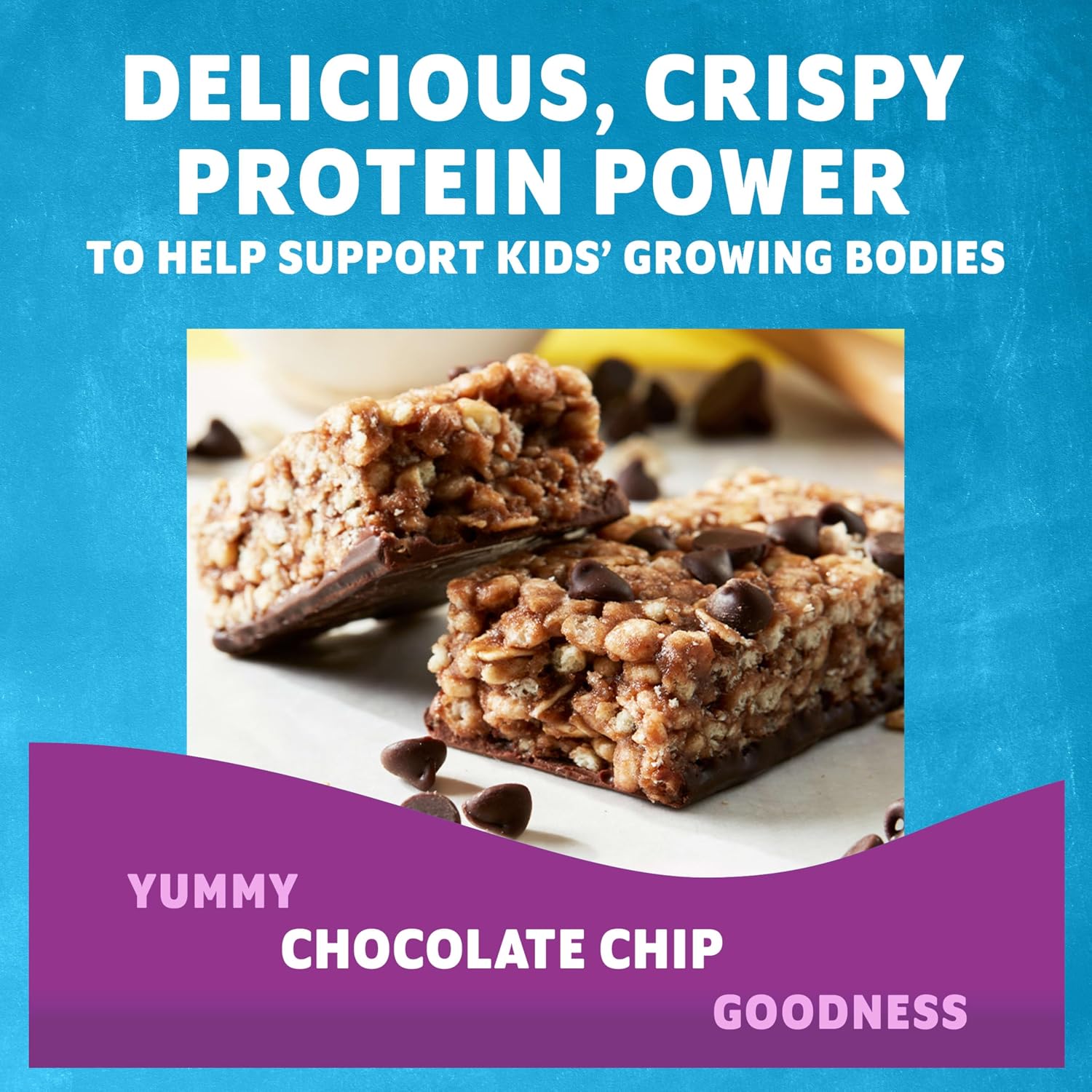 Detalle 2 de CLIF Kid Zbar Protein Chocolate Chip Snack Bars, 5g Protein, Gluten Free, 15 Count