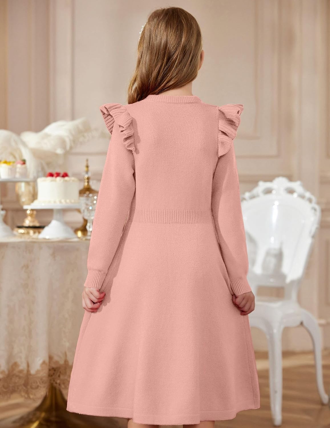 Thumbnail 6 de Robe pull fille tricotée A-ligne