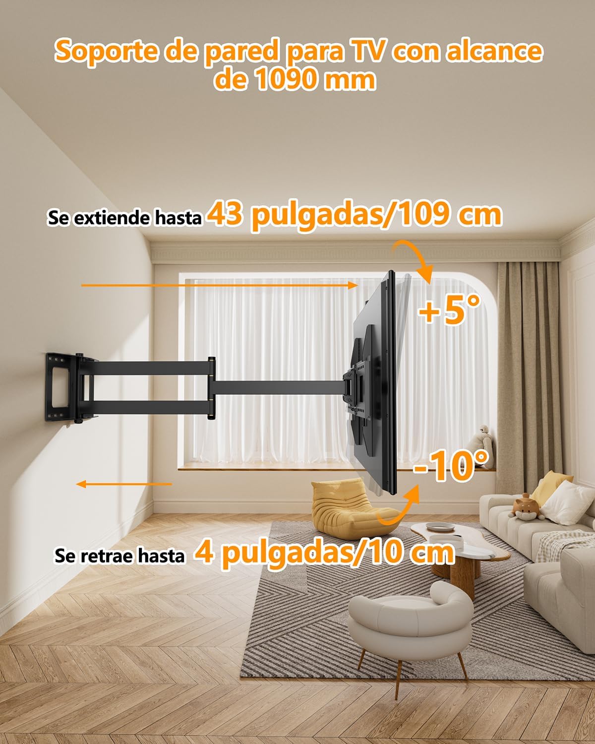 Thumbnail 2 de FORGING MOUNT Soporte TV Brazo 1090 mm 37-80