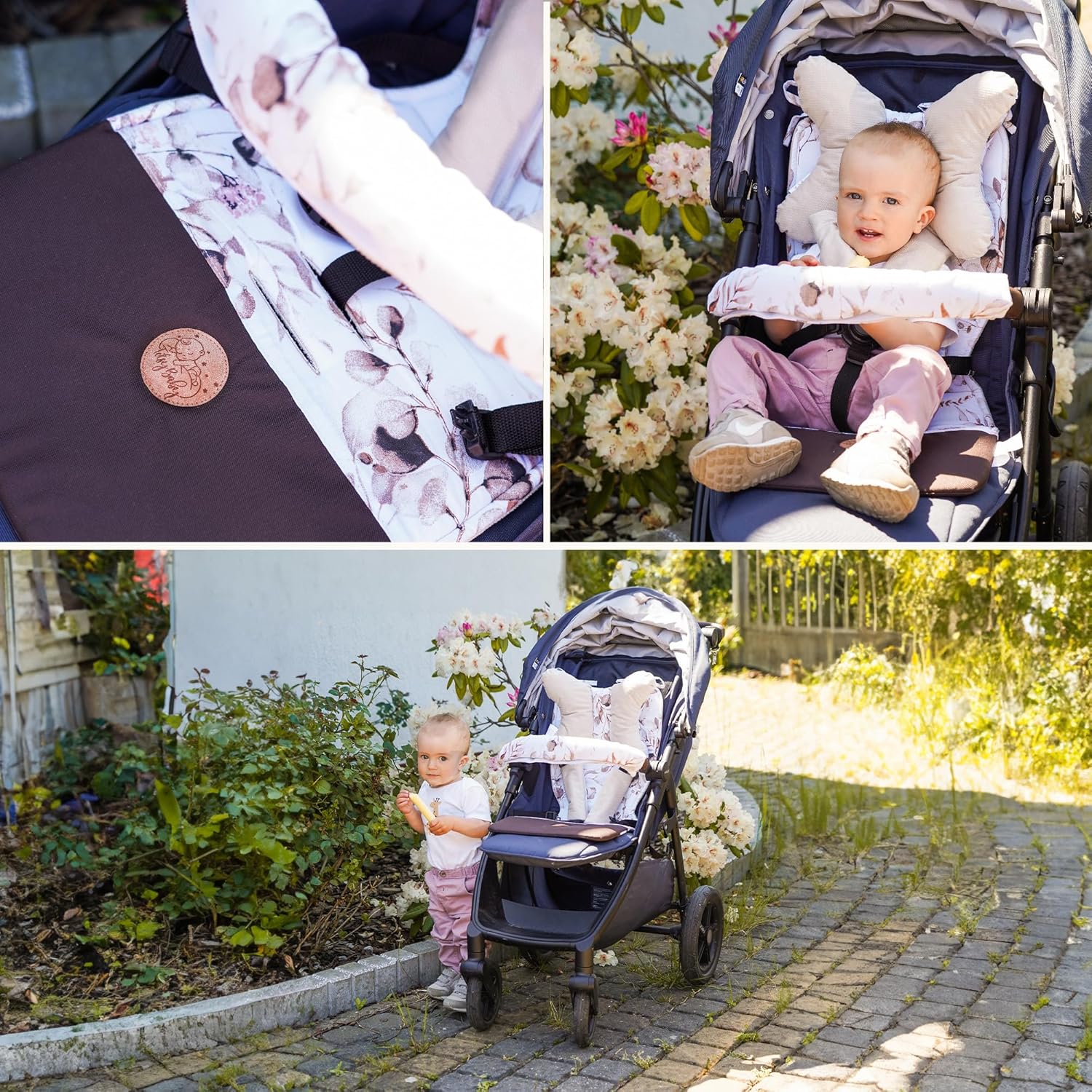 Thumbnail 5 de Totsy Baby Coussin poussette universelle avec assise rembourrée et découpes ceintures