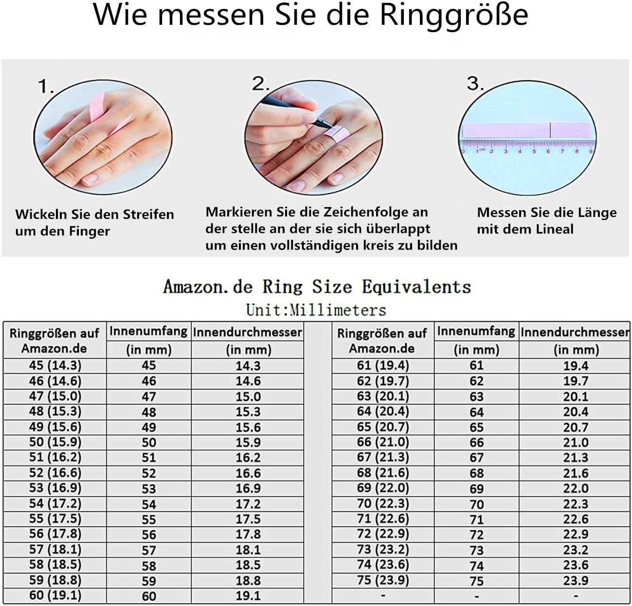Thumbnail 5 de Zakk Damen Eternity Ring Titan – Ewigkeitsring, 4 mm/6 mm, Silber, Memoire Ringe, Hochzeitsring