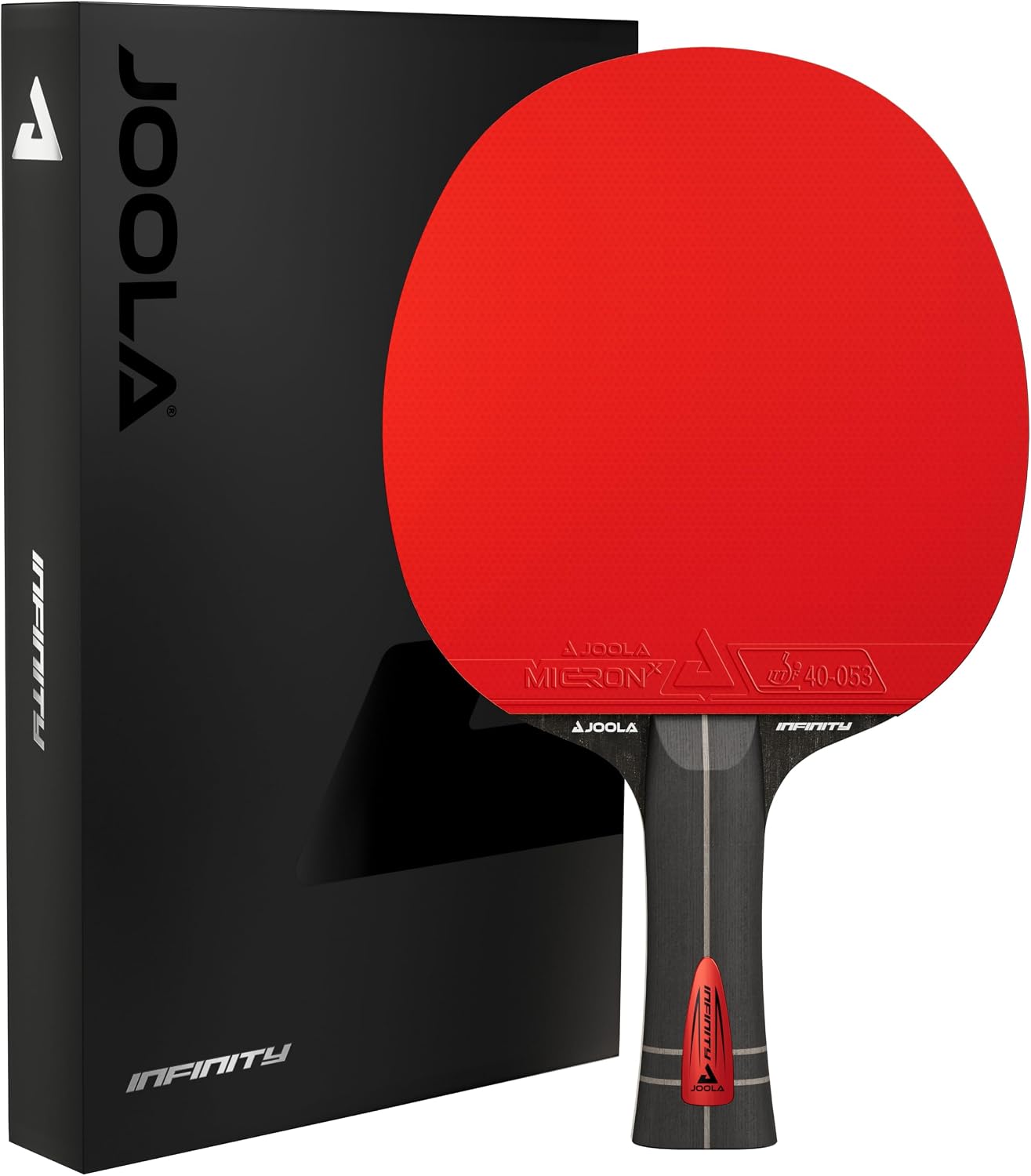 Detalle de JOOLA Infinity Z Carbon – ITTF genehmigter Profi-Tischtennissläger (Infinity Carbon, Hugo Calderano)