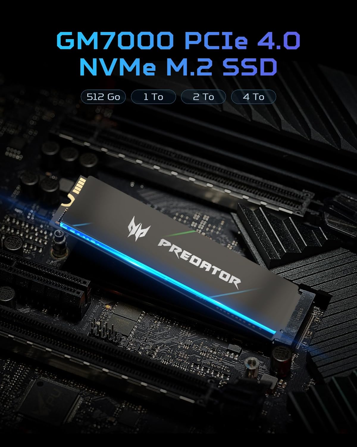 Thumbnail 6 de Predator GM7000 2TB M.2 NVMe SSD with DRAM Cache (PCIe Gen4×4)