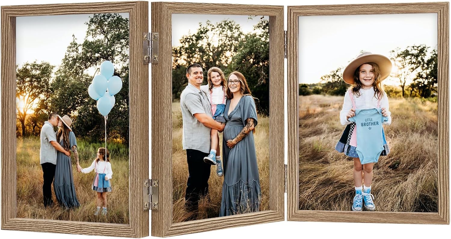 Detalle de AVEAX Cadre Photo 10x15 cm Triple pour table