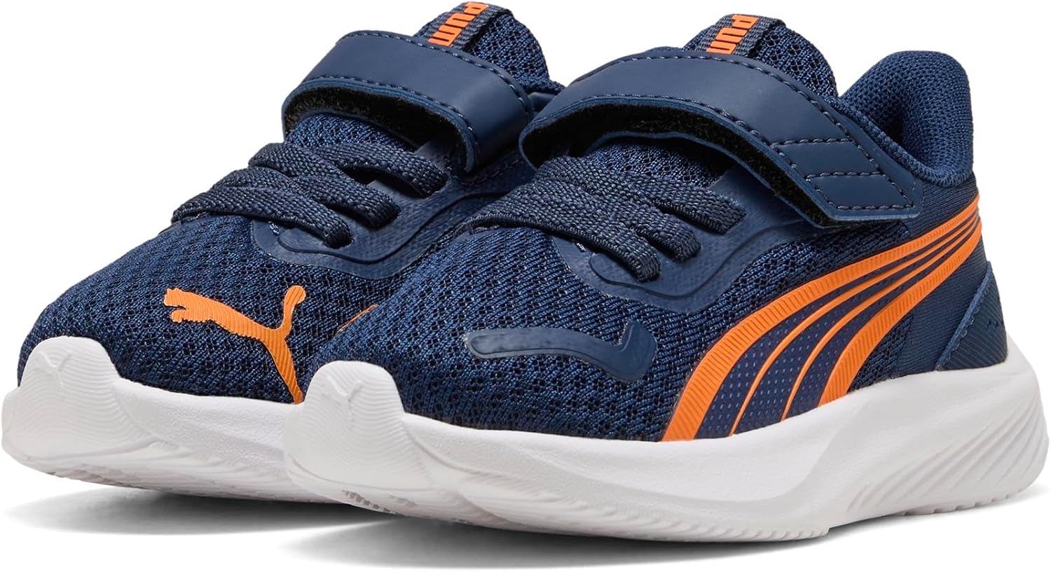 Detalle 2 de PUMA Pounce Lite AC+Inf Kinder Sneaker – Blau-Orange (401516 07)