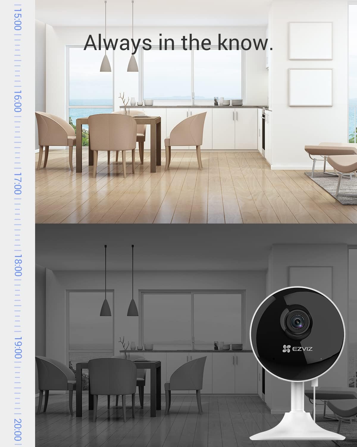 Detalle de EZVIZ C1C 2 Pack 1080p indoor security camera