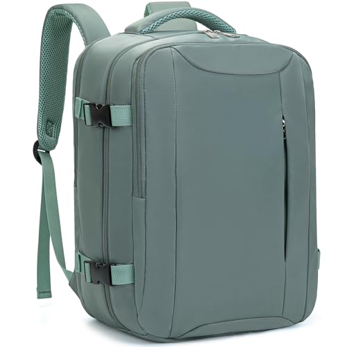 Detalle de Mochila de viaje VMIKIV 30L 40x30x20 cm para cabina de avión — antirrobo, impermeable y compartimentos