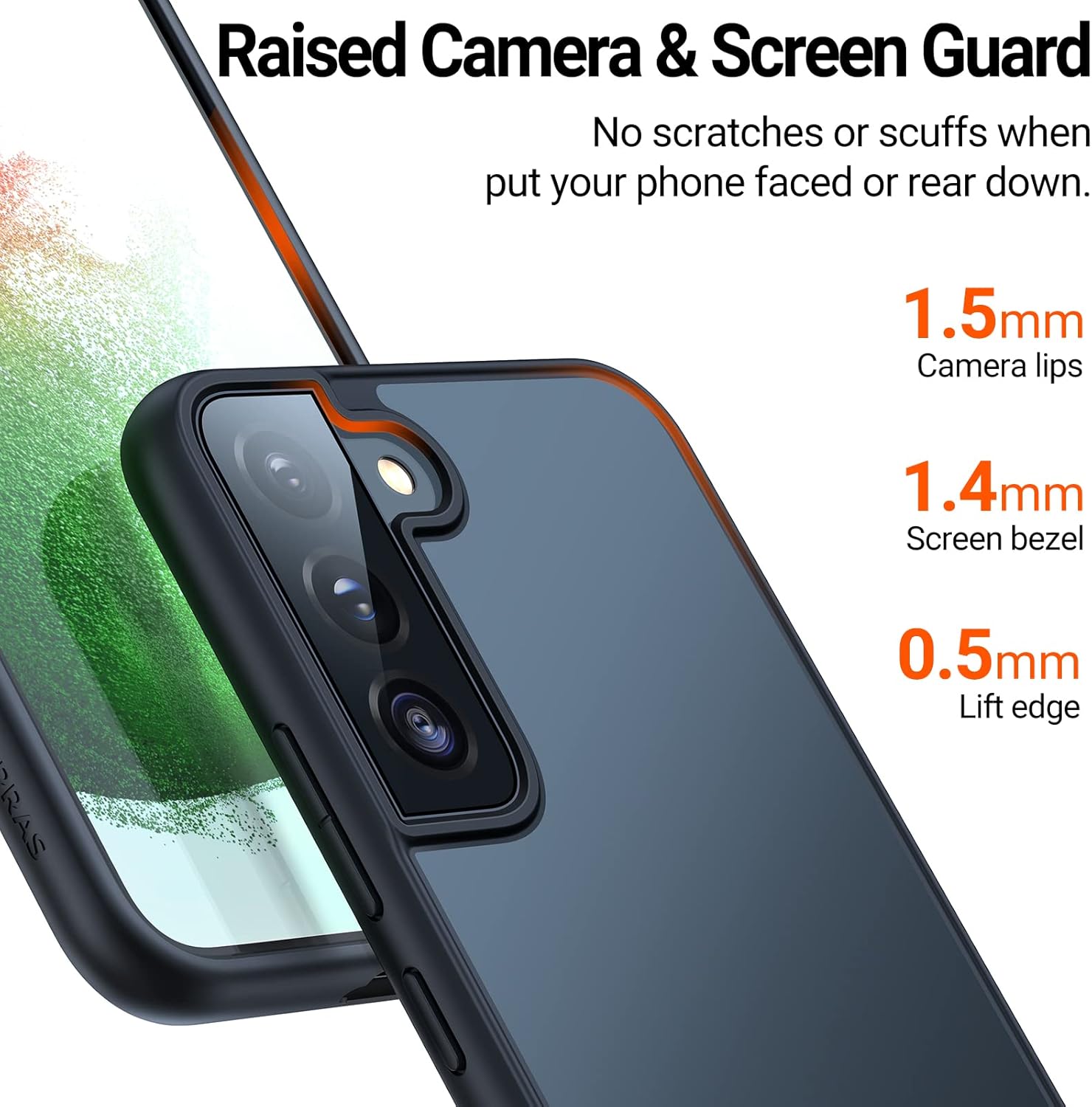 Detalle de TORRAS Militärschutz Hülle für Samsung Galaxy S22 – echtes Militär-Drop-Zertifikat, stoßfest & stilvoll