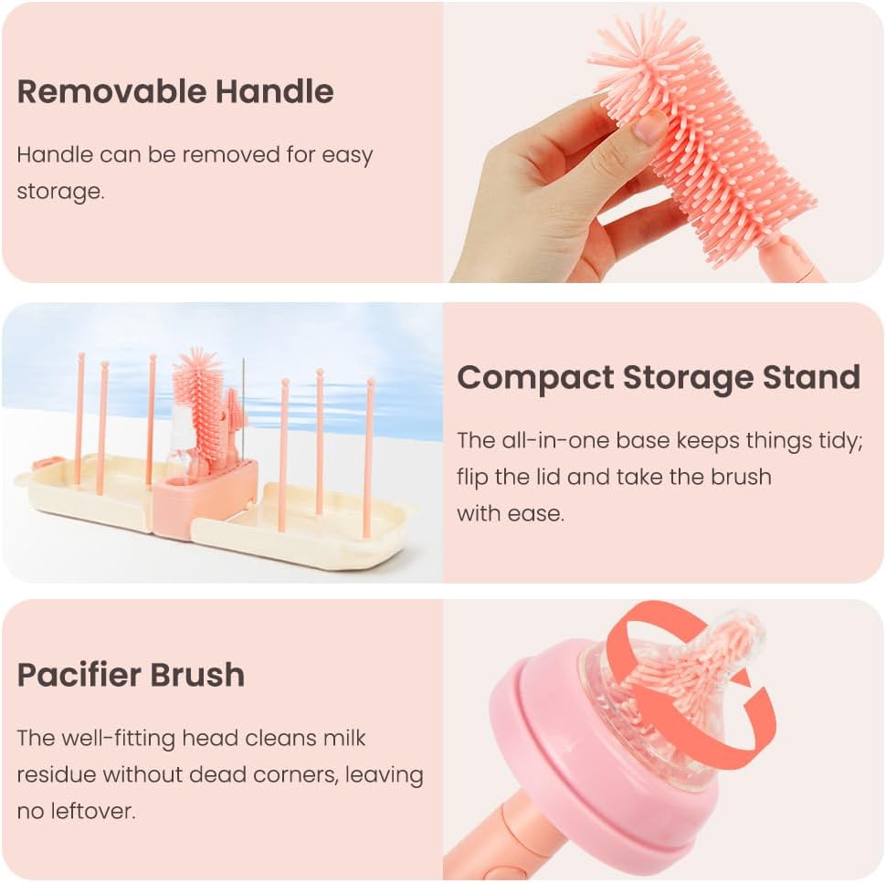 Detalle de Vicloon 7 in 1 Baby Bottle Brush Set